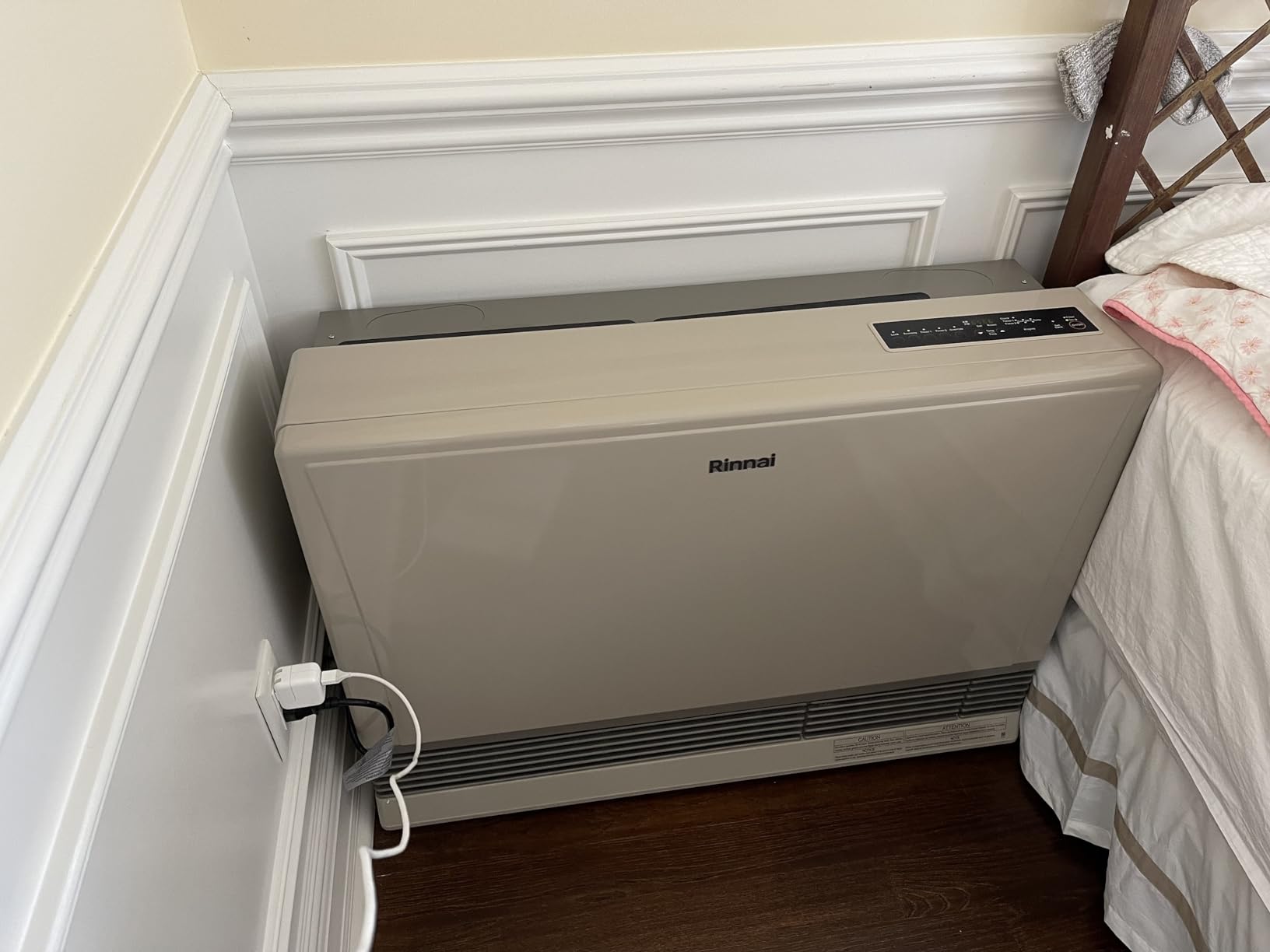 Rinnai EX38DTN Direct Vent Wall Furnace 38,400 BTU Natural Gas Heater | Beige - Energy Efficient Wall Mounted Indoor Heater with Advanced Modulating Technology and Safety Features customer photo 2