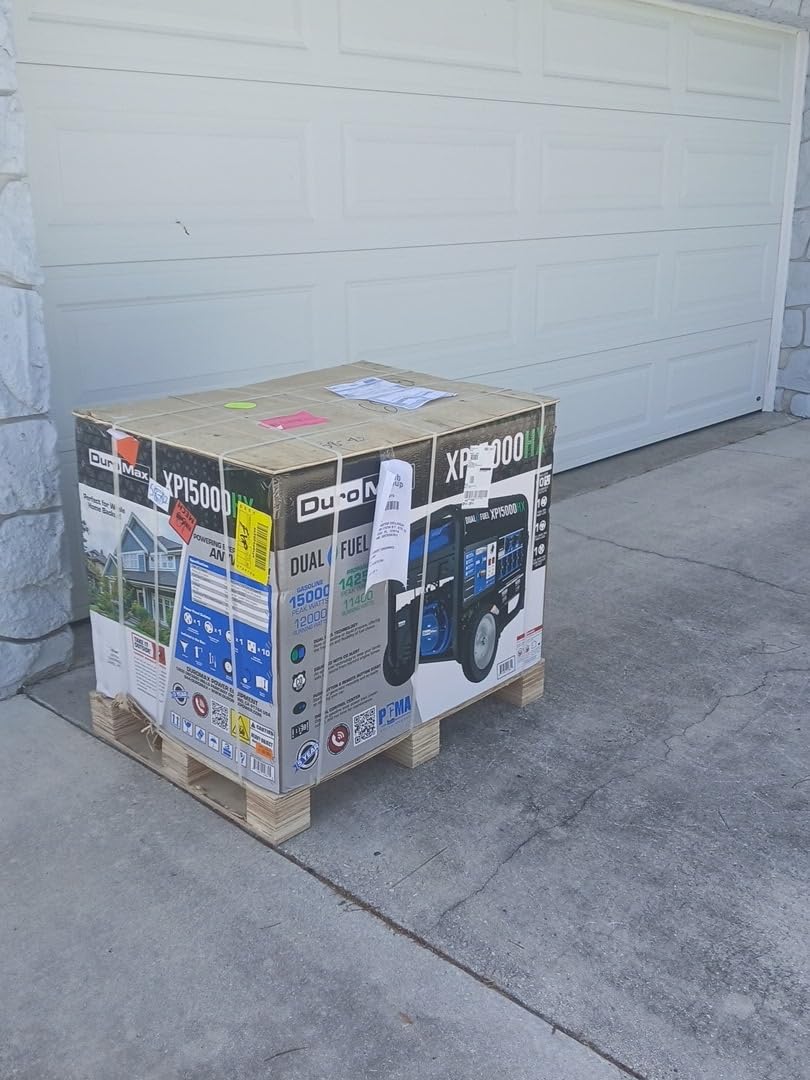 DuroMax XP15000HX 15,000-Watt Dual Fuel Portable Generator - Gas & Propane, Remote Electric Start, Whole Home Power Backup, Transfer Switch Ready, RV & Emergency Ready customer photo 1