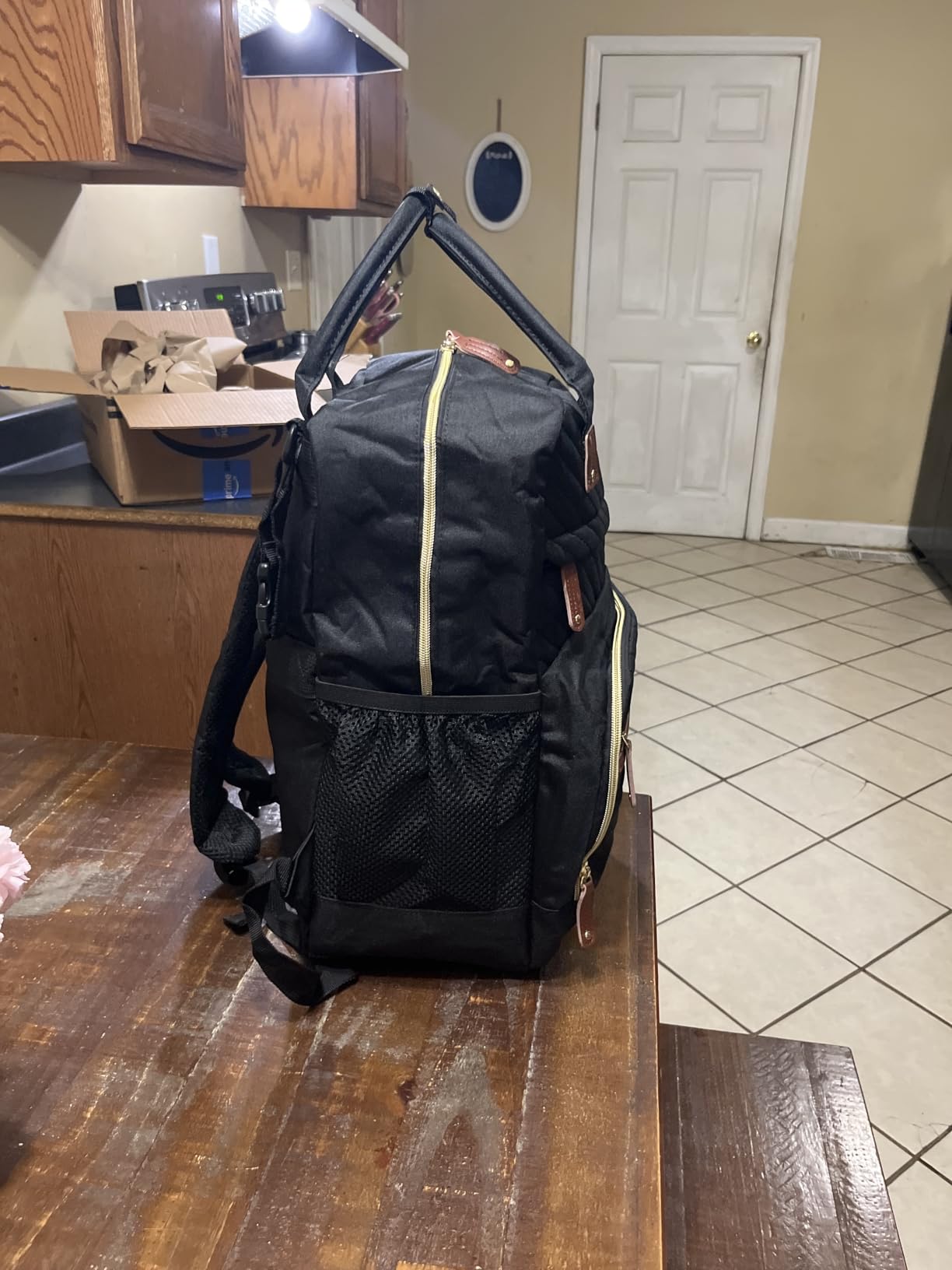 Tenot Diaper Bag Backpack for Women with Insulated Pockets Black | Large Capacity, Multifunctional, Waterproof, Travel Baby Diaper Bags for Mom, Dad, Baby Girl Boy customer photo 2