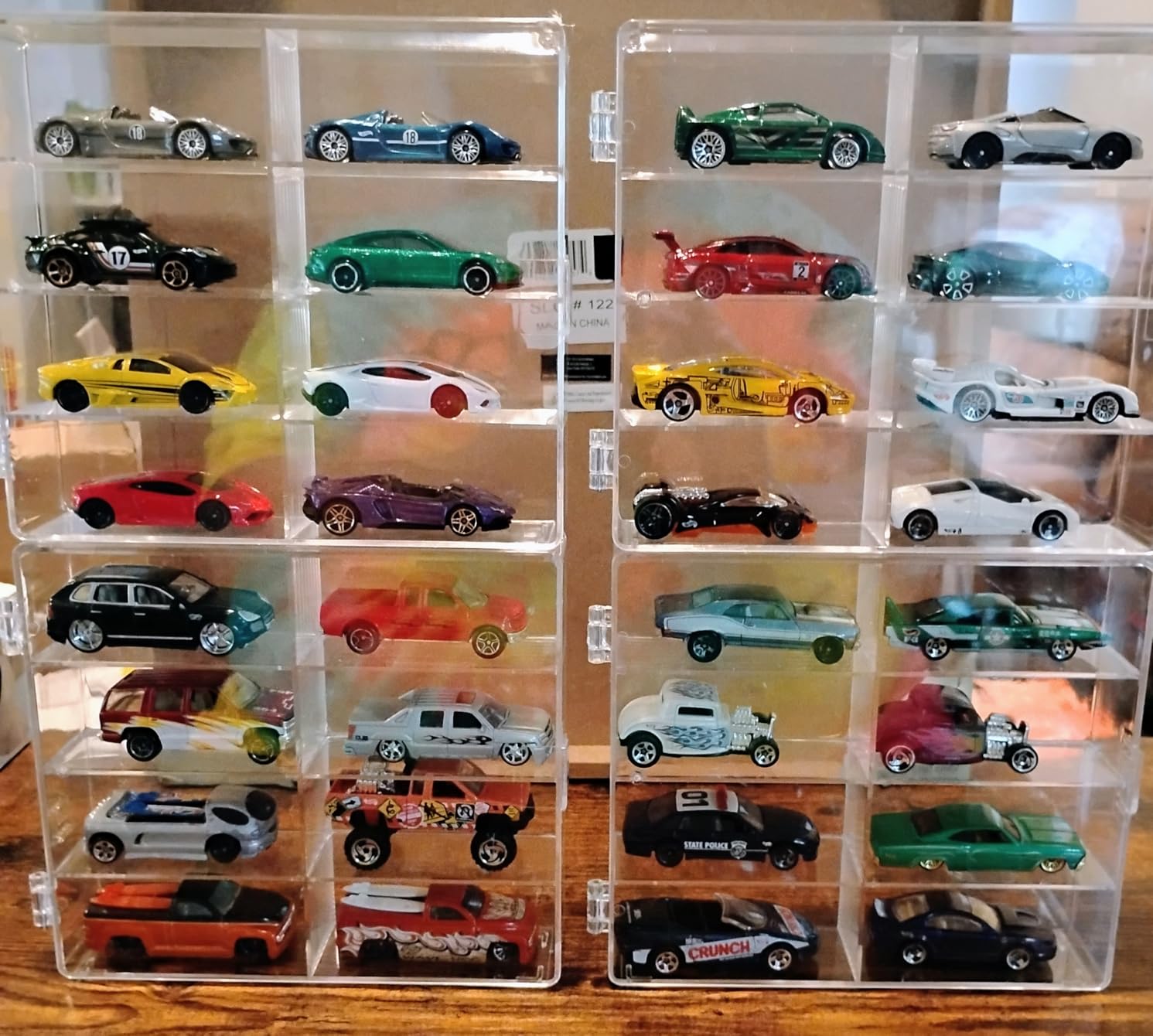 Hot 1/64 Scale Matchbox Wheels Toy Car Display Case Holds 32 Toy Cars Storage Organizer, Dustproof, Clear Matchbox Toy Car Display Box 6.5 X 7.5 X 1.6 inches 4pcs customer photo 1
