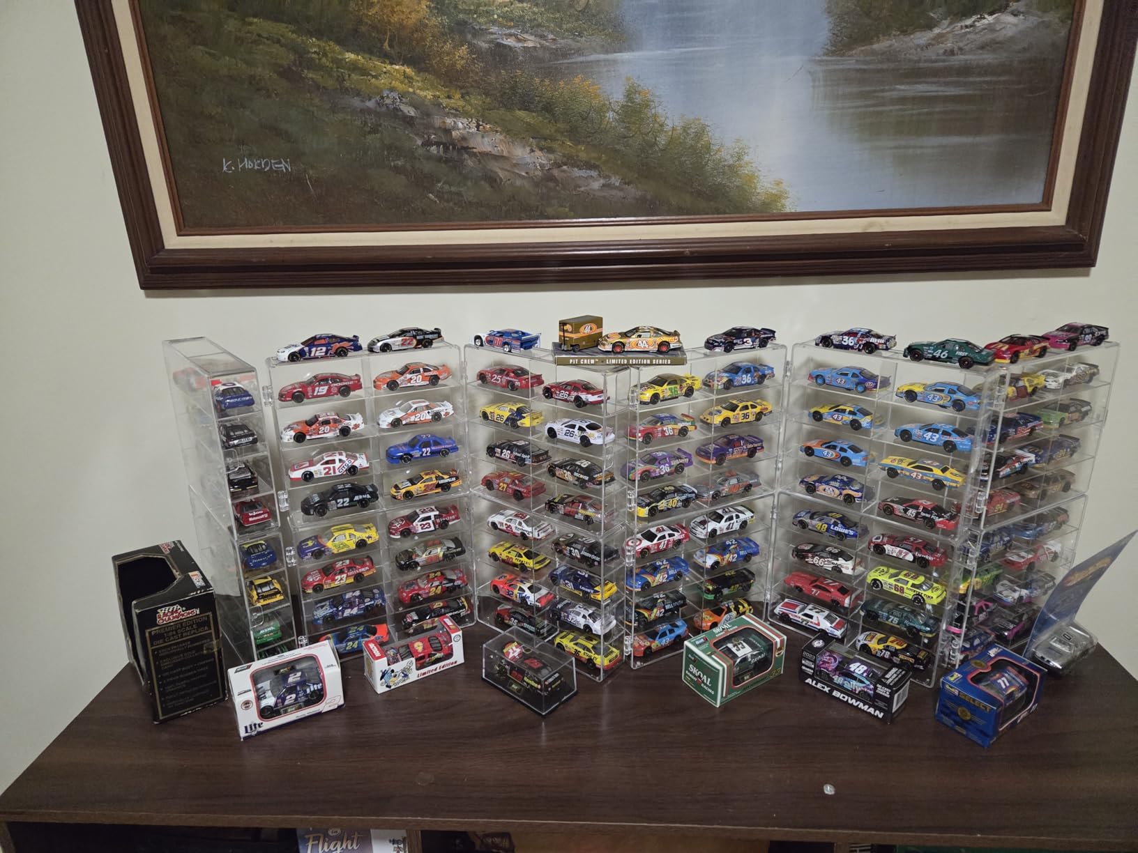 Hot 1/64 Scale Matchbox Wheels Toy Car Display Case Holds 32 Toy Cars Storage Organizer, Dustproof, Clear Matchbox Toy Car Display Box 6.5 X 7.5 X 1.6 inches 4pcs customer photo 2