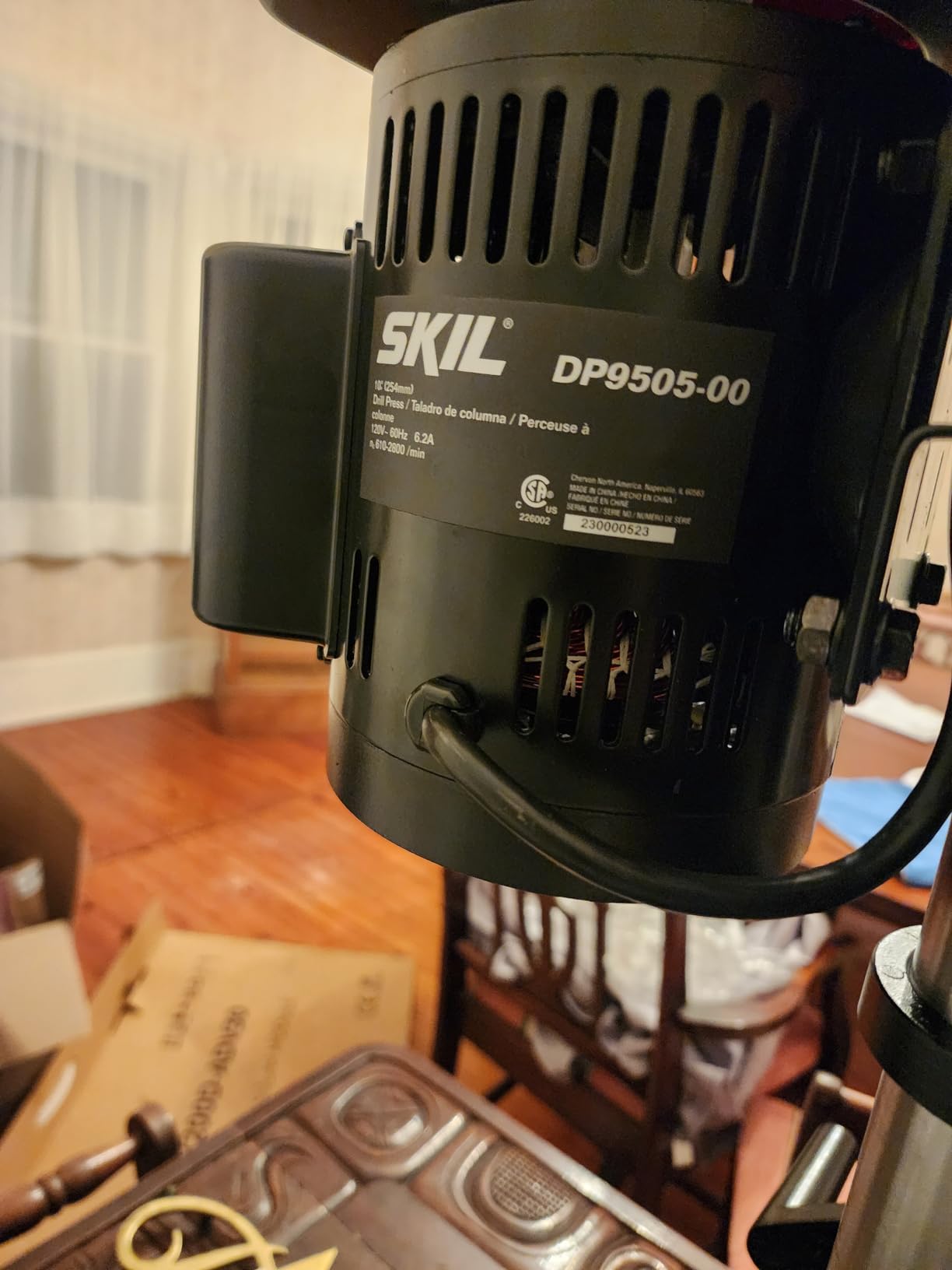 SKIL 6.2 Amp 10 In. 5-Speed Benchtop Drill Press with Laser Alignment & Work Light - DP9505-00 customer photo 1