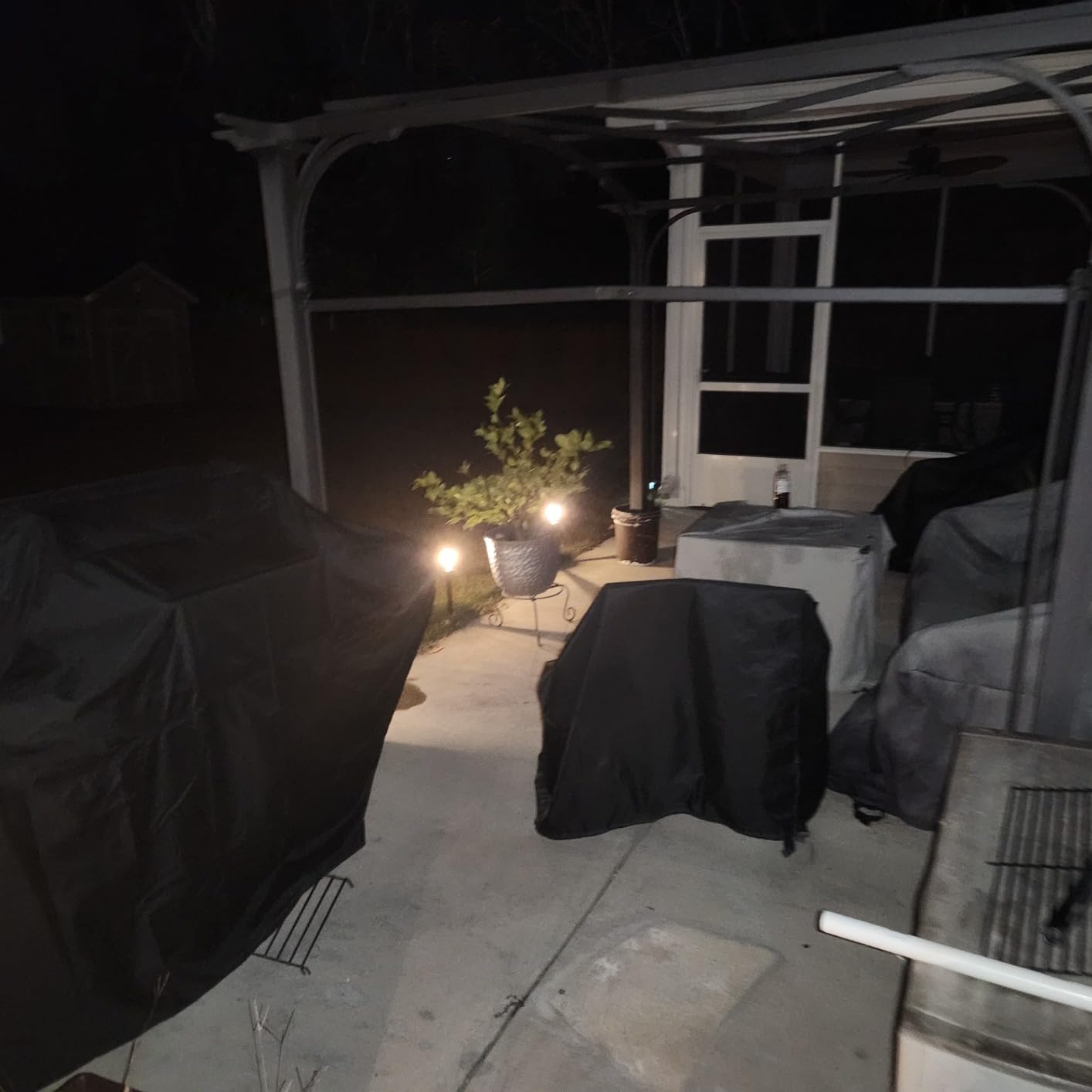 Mancra Solar Pathway Lights, 8 Pack LED Solar Lights Outdoor Waterproof, Glass Metal Garden Lighting customer photo 1