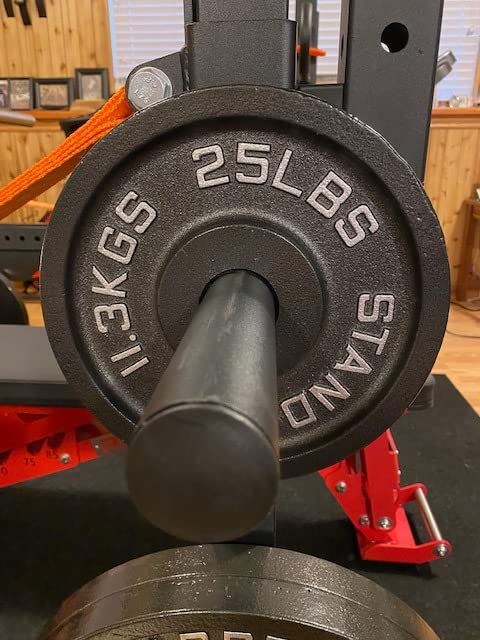 Steel Olympic Plates 355lb Set - Olympic Standard Premium Coated 2.5lb, 5lb, 10lb, 25lb, and 3x 45lb Pairs for Weight Lifting Powerlifting customer photo 2