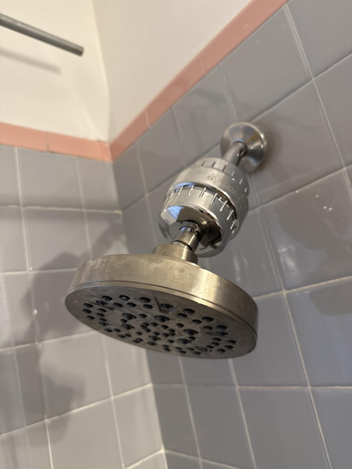 Delta 6-Setting Brushed Nickel Shower Head with High Pressure Spray, 6 Inch Round Shower Head, Showerheads, 1.75 GPM Flow Rate, Stainless 52535-SS customer photo 2