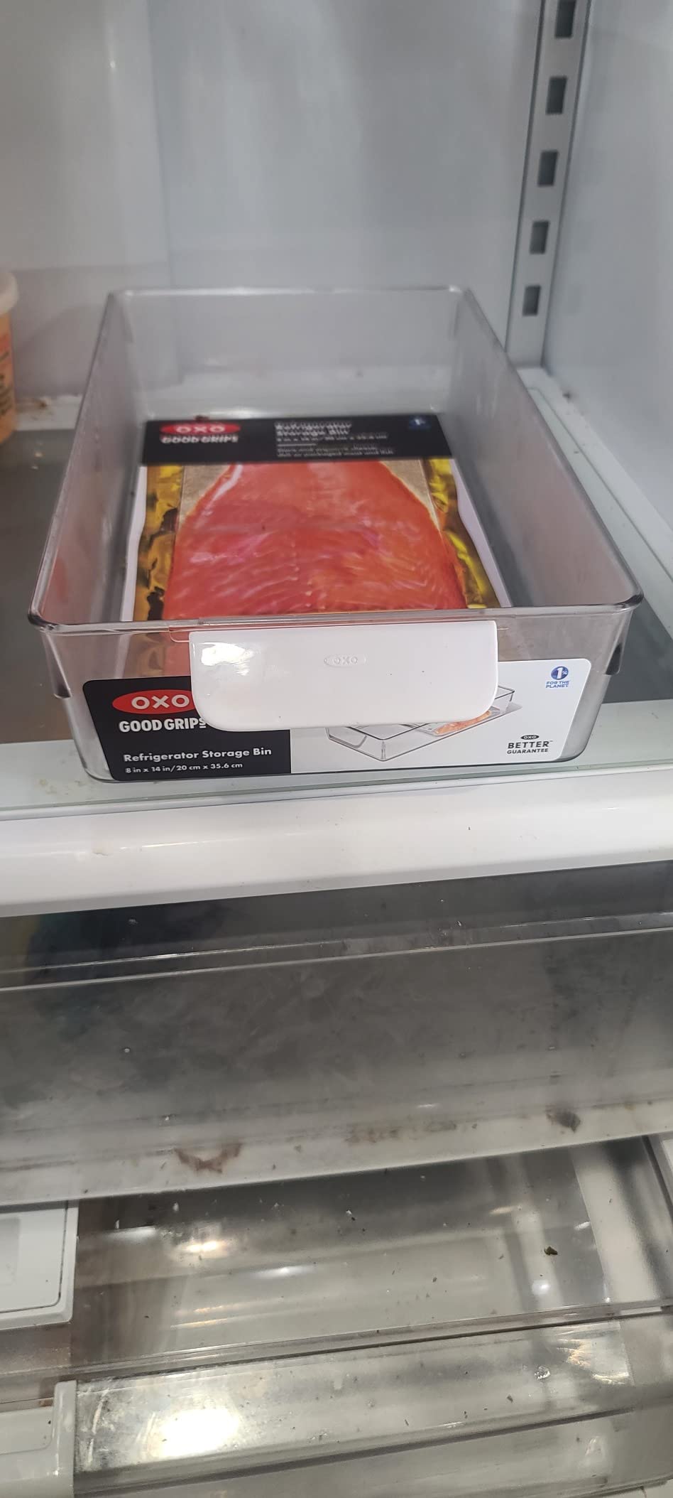 OXO Good Grips Fridge Organization Bin 8 in x 14 in - for Cheese, Meat, Fish and More customer photo 1