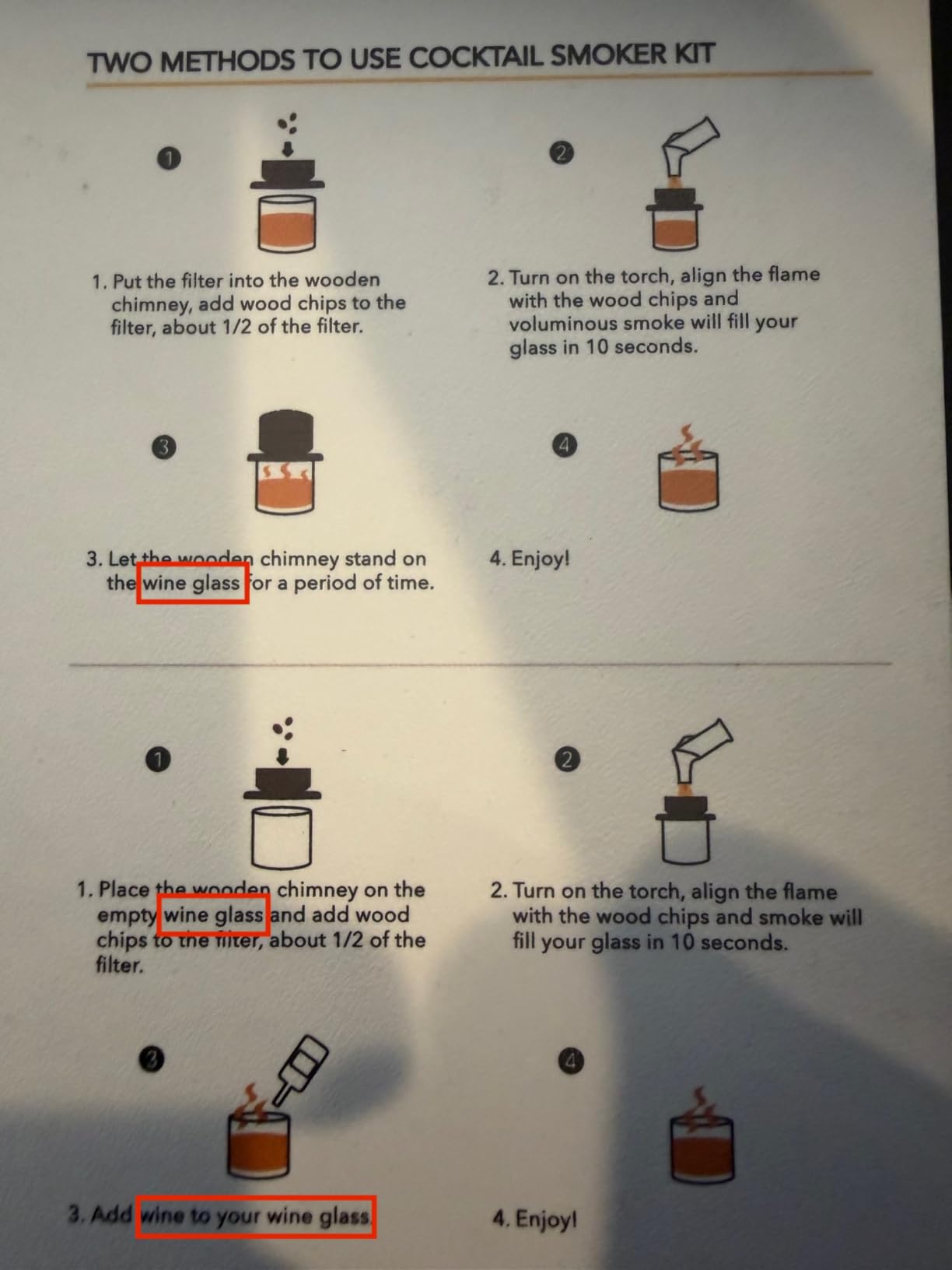 Bourbon Whiskey Smoker Kit with Torch, 6 Flavors Wood Chips, Old Fashioned Cocktail Smoker Kit customer photo 2