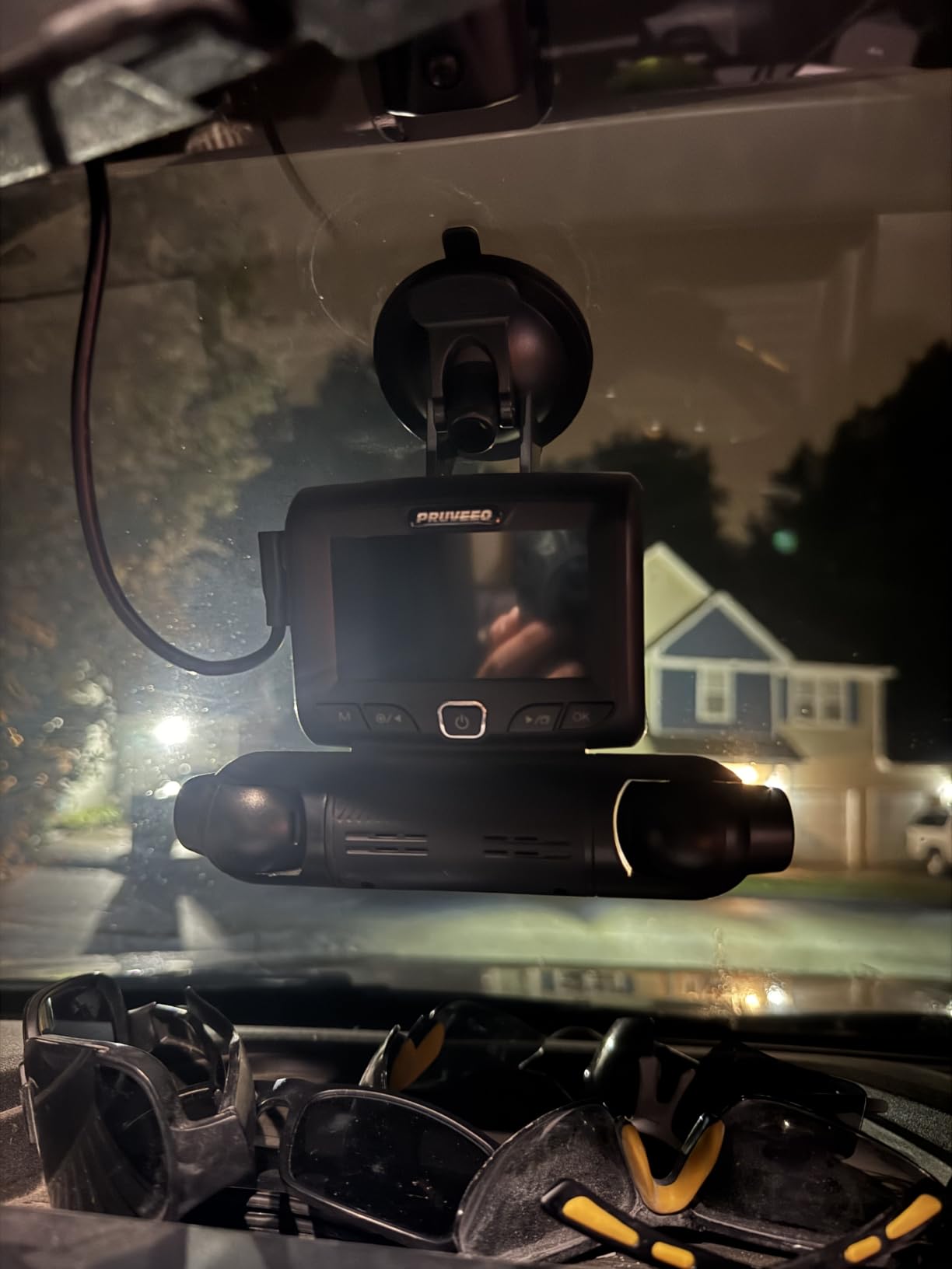 PRUVEEO 360° 4 Channel Dash Cam Front and Rear Inside Left Right, Dash Camera for Cars, Built-in GPS WiFi Night Vision, 24/7 Recording Parking Mode Monitor, 128G Card Included customer photo 1