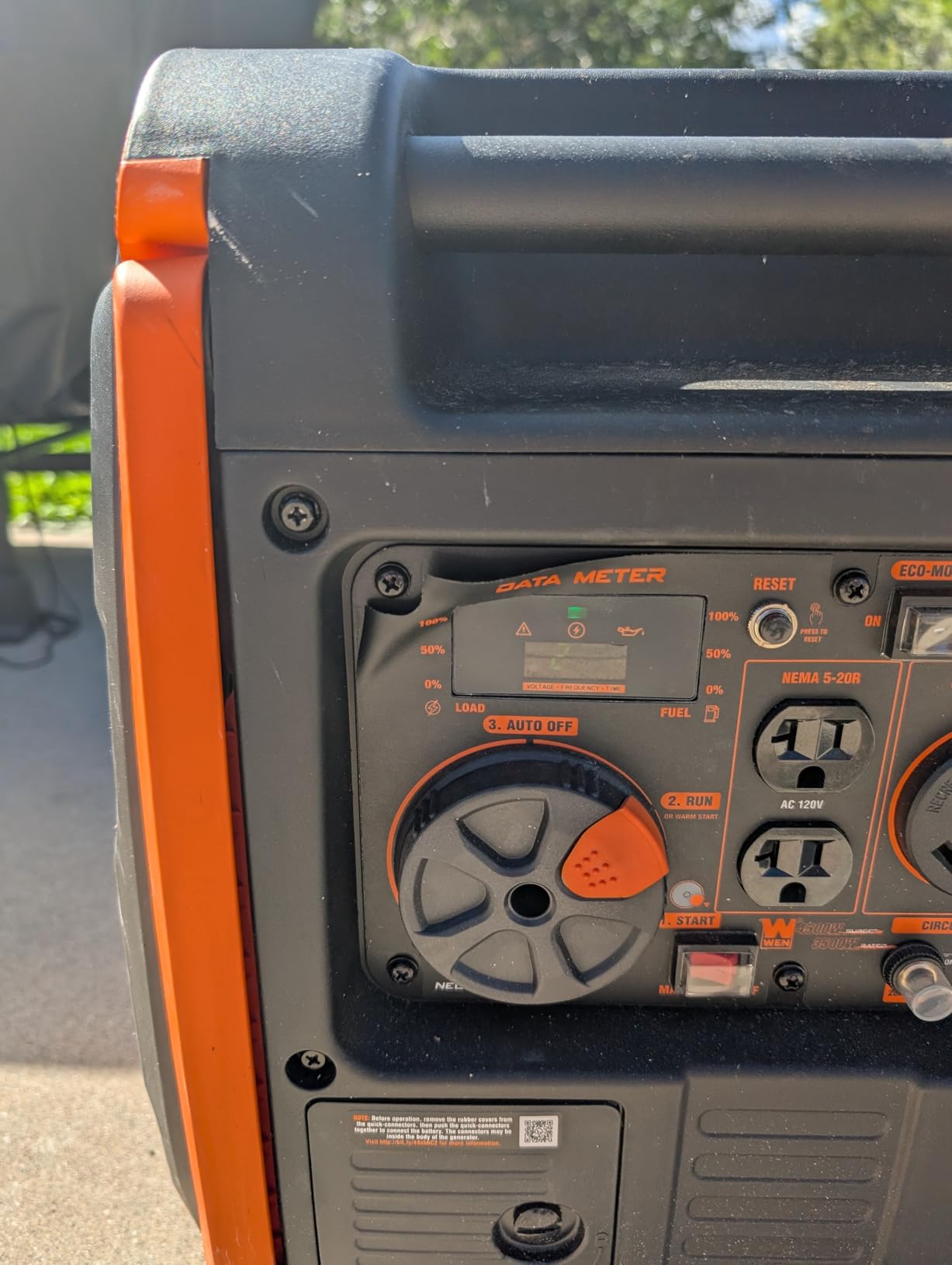 WEN 56455i Super Quiet 4500-Watt RV-Ready Portable Inverter Generator with Fuel Shut-Off and Electric Start customer photo 1