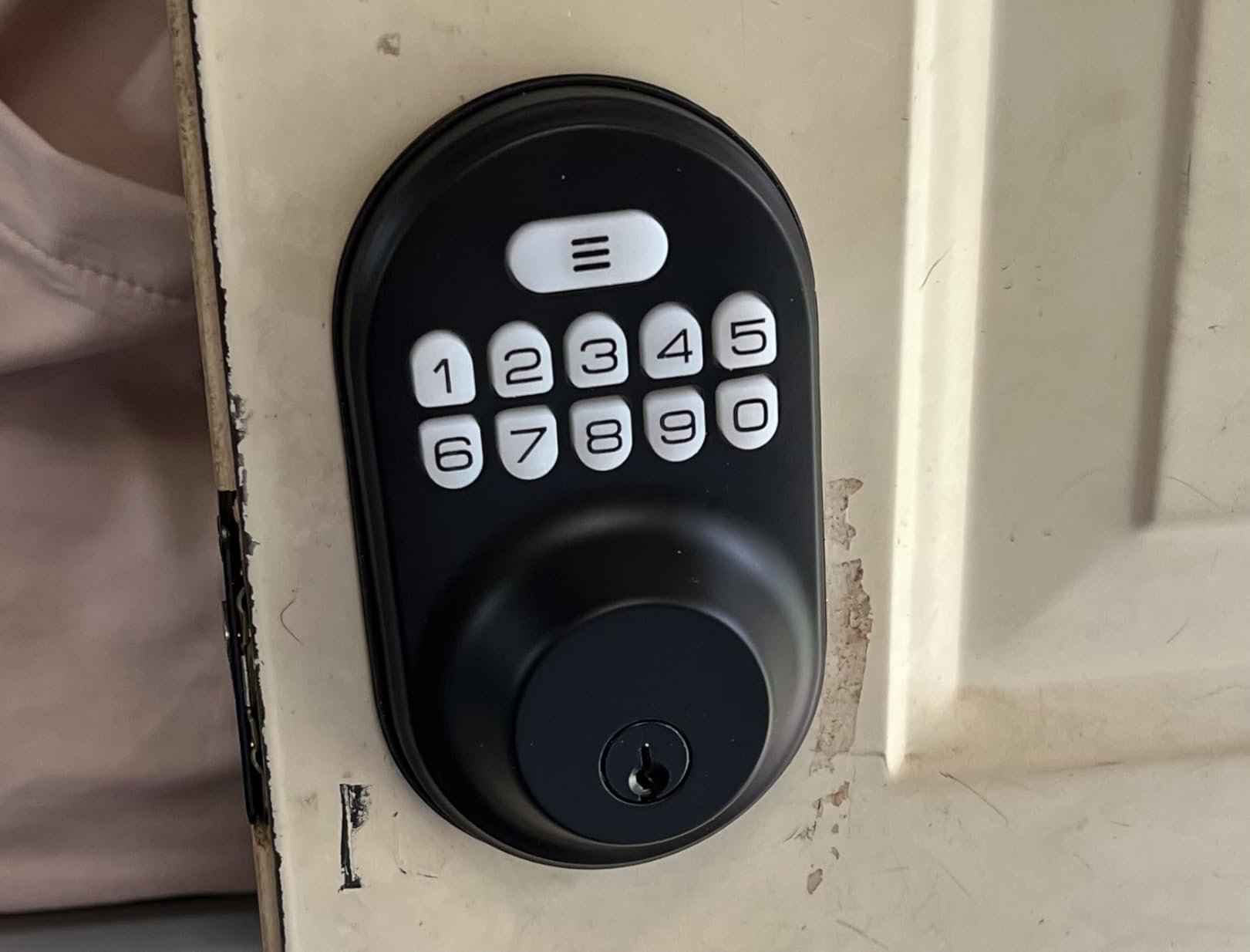 Veise RZ-A Electronic Keypad Deadbolt Door Lock, Matte Black | Keyless Entry for Front Door, 20 Codes, Auto Lock, One-time Codes, 365 Days Battery Life, BHMA Certified, IP54 Waterproof customer photo 2