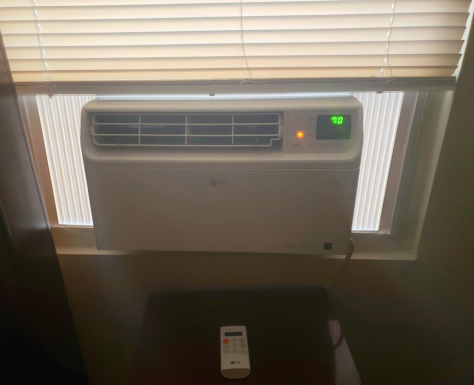 LG 10000 BTU Window Air Conditioners [2023 New] Dual Inverter Remote WiFi Enabled App Ultra-Quiet Washable Filter Cools 450 Sq.Ft AC Unit air conditioner Easy Install White LW1022FVSM customer photo 2