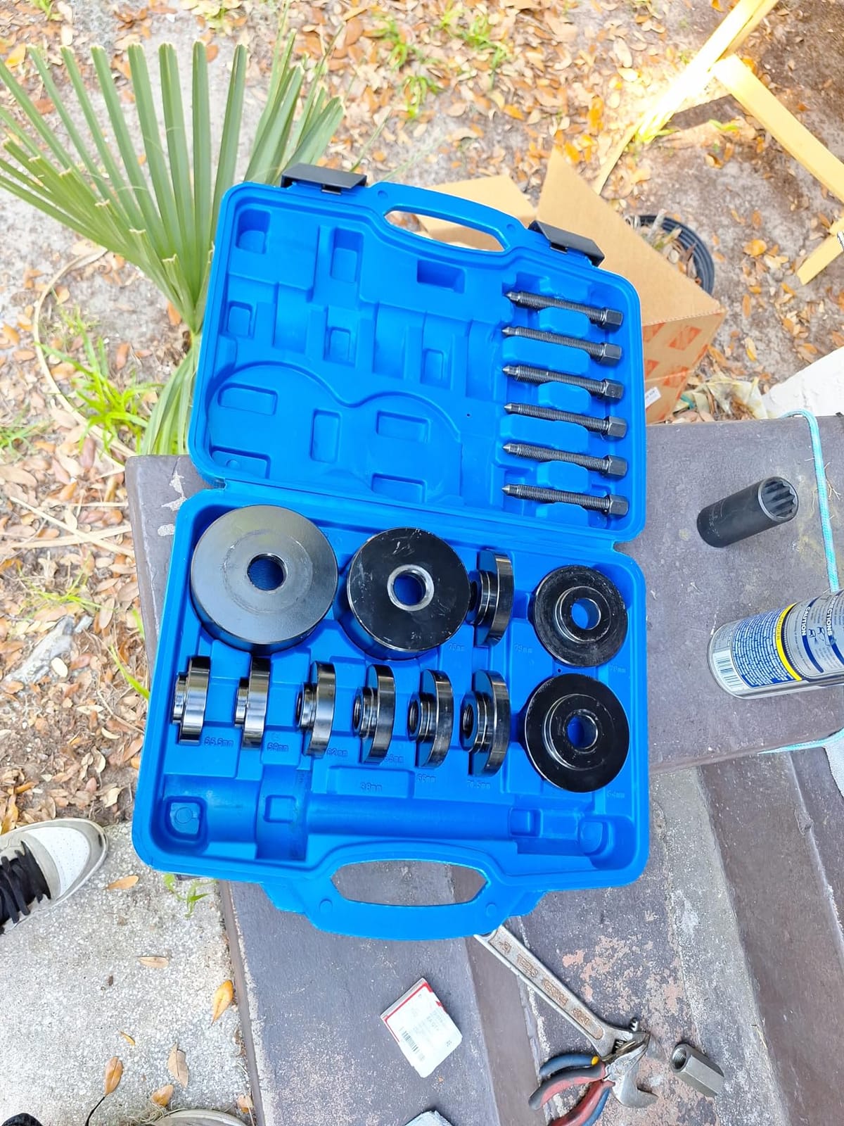 19PCS Front Wheel Drive Bearing Puller Set | Universal Bearing Press Replacement Installer Removal Automotive Mechanics Tool Kit customer photo 1