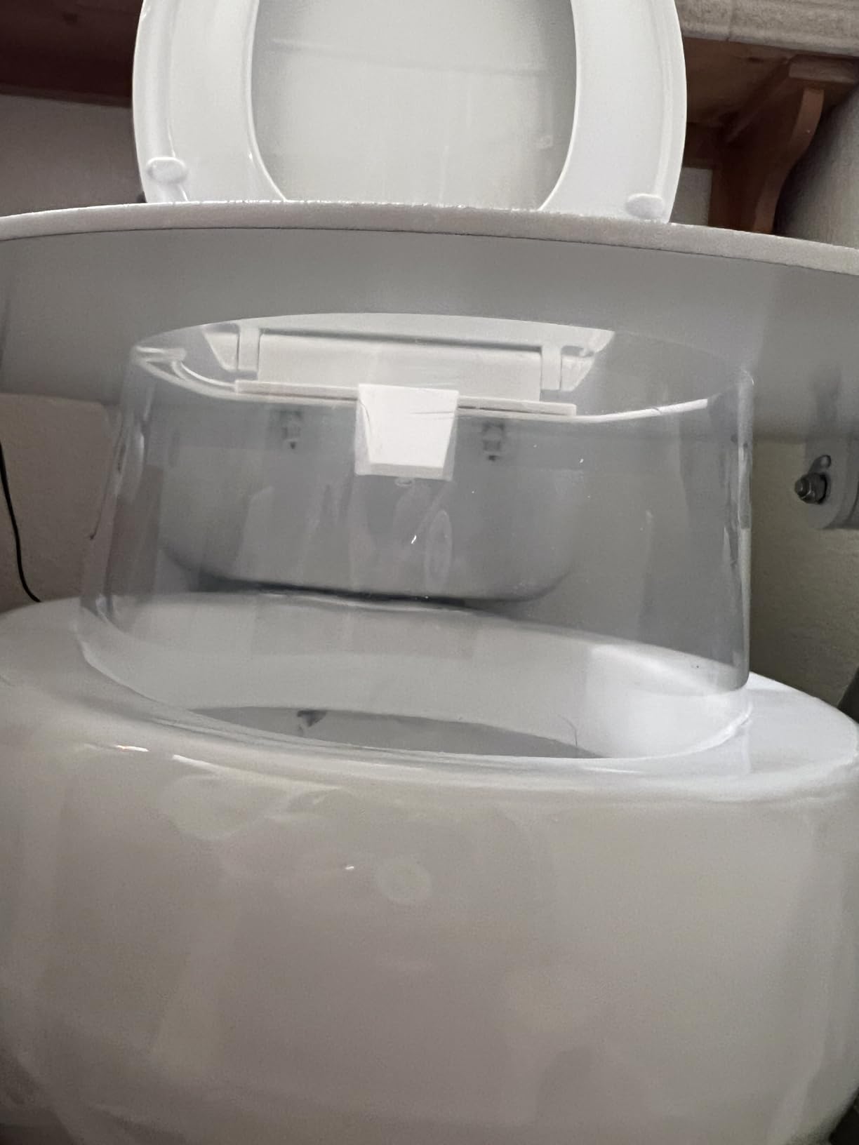 MCombo Electric Toilet Seat Lift for Elderly, Support to 320lbs, SEC212W | Power Lift, 2-Button Remote, Adjustable Height, Splash-proof, Solid Steel Floor Frame, Removable Armrests, Easy to assemble customer photo 2