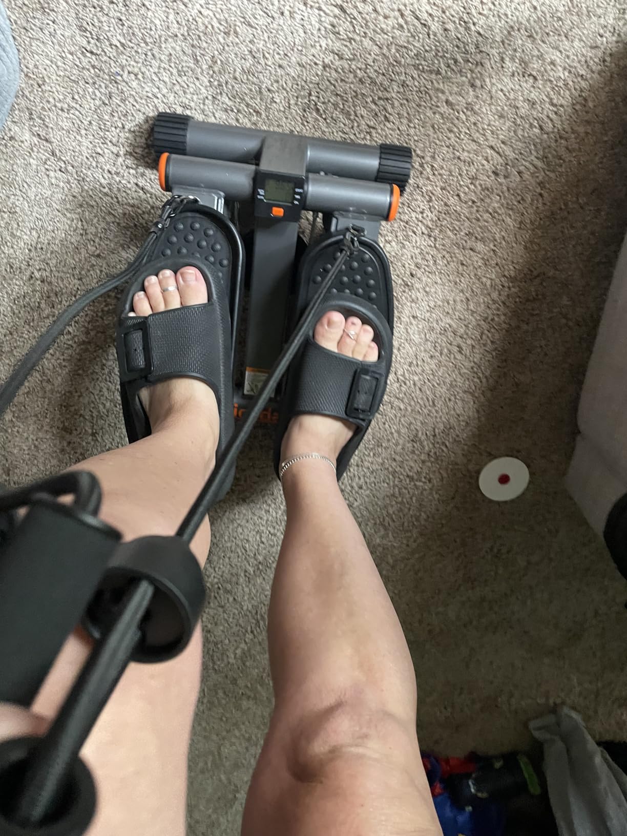 Niceday Steppers for Exercise, Stair Stepper with Resistance Bands, Mini Stepper with 300LBS Loading Capacity, Hydraulic Fitness Stepper with LCD Monitor customer photo 1