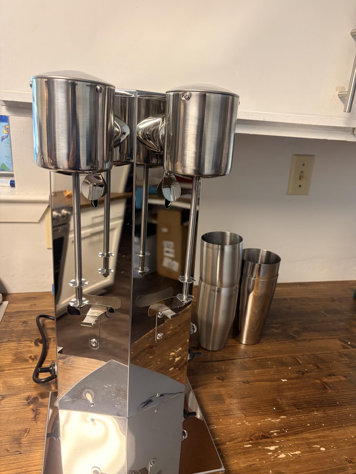 VEVOR Milkshake Double Head Electric Blender, 180W, Silver, 800ml customer photo 1