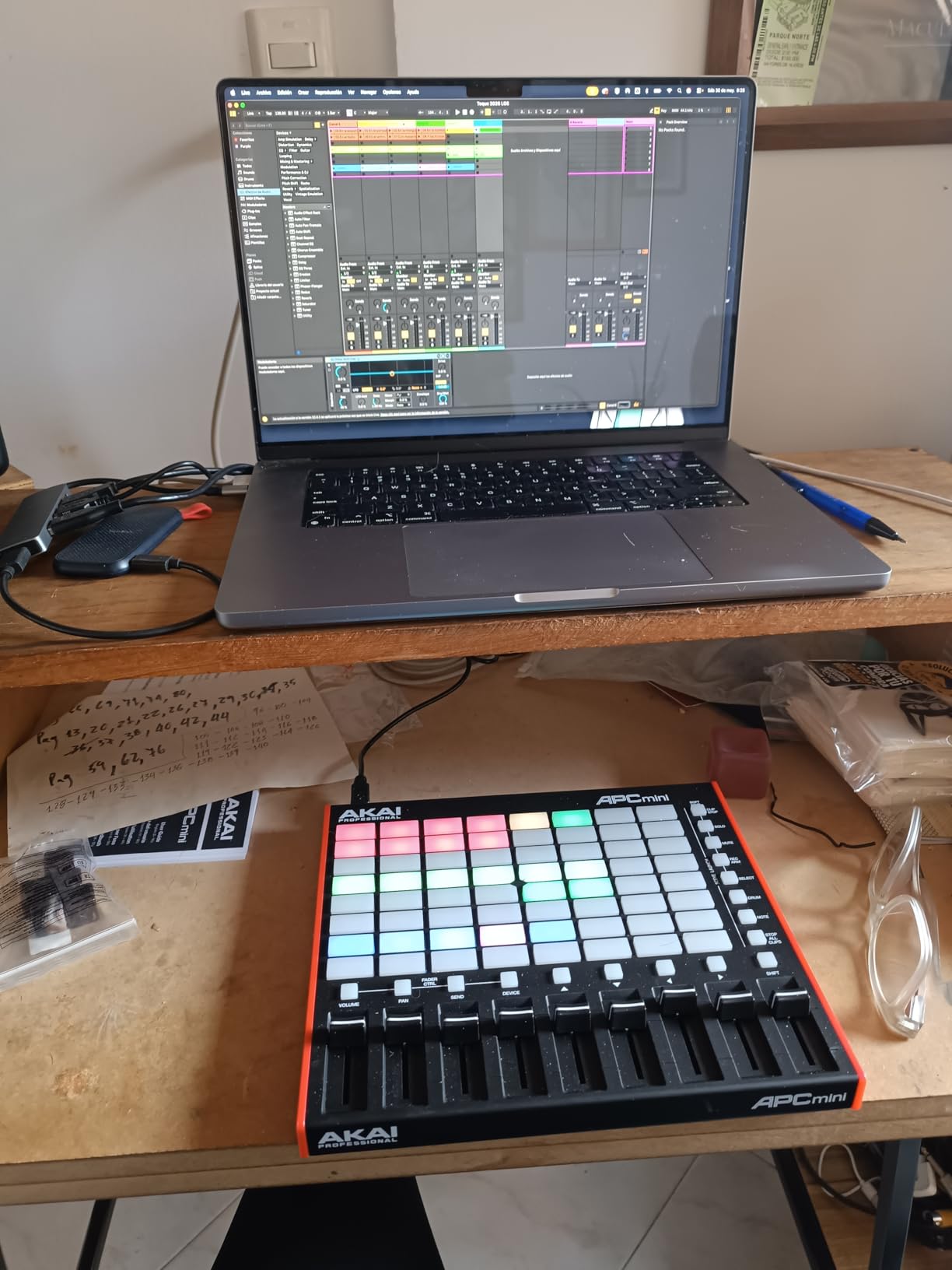 Akai Professional APC Mini MK2 USB MIDI Pad Controller | 64 RGB Pads, 9 Faders, Drum and Note Mode, 1:1 Mapping for Ableton Live, for Live Performance and Music Production customer photo 2