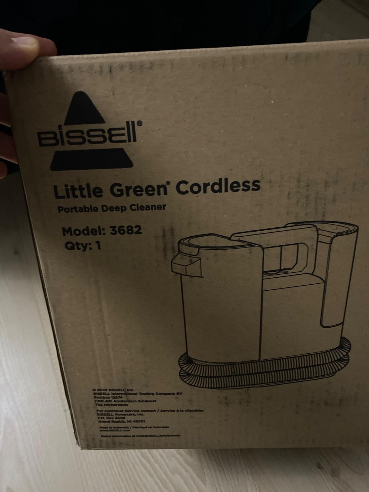BISSELL Little Green Cordless Portable Carpet Cleaner, 3682 customer photo 1