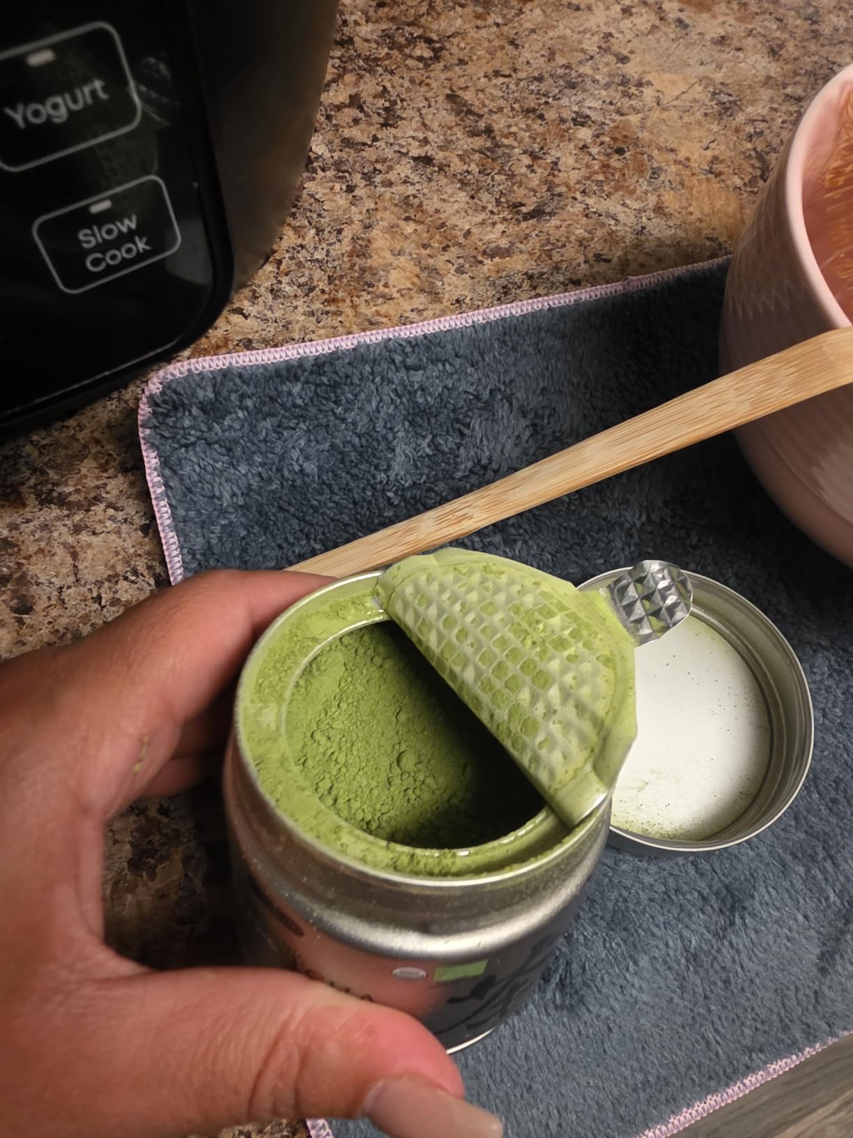 Chaism Ceremonial Grade Matcha Powder Organic | First Harvest Rich Smooth Umami Flavor, Vegan Gluten-Free Unsweetened for Latte Smoothies, 1.06oz Tin customer photo 1