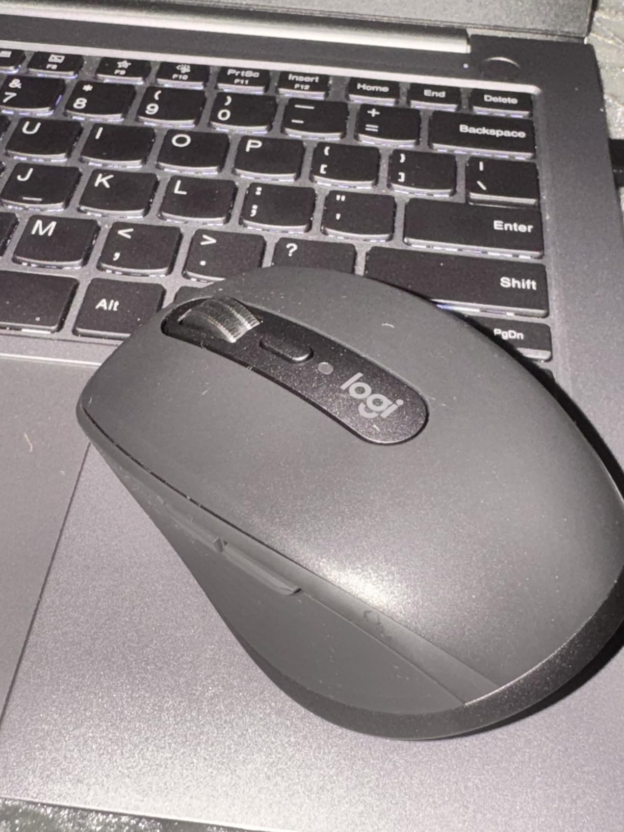 Logitech MX Anywhere 3S Compact Wireless Mouse Fast Scrolling - Graphite | MagSpeed Scrolling, 8K DPI Any-Surface, Quiet Clicks, Programmable Buttons, Windows/Mac/Chrome/Linux, USB-C, Bluetooth customer photo 1