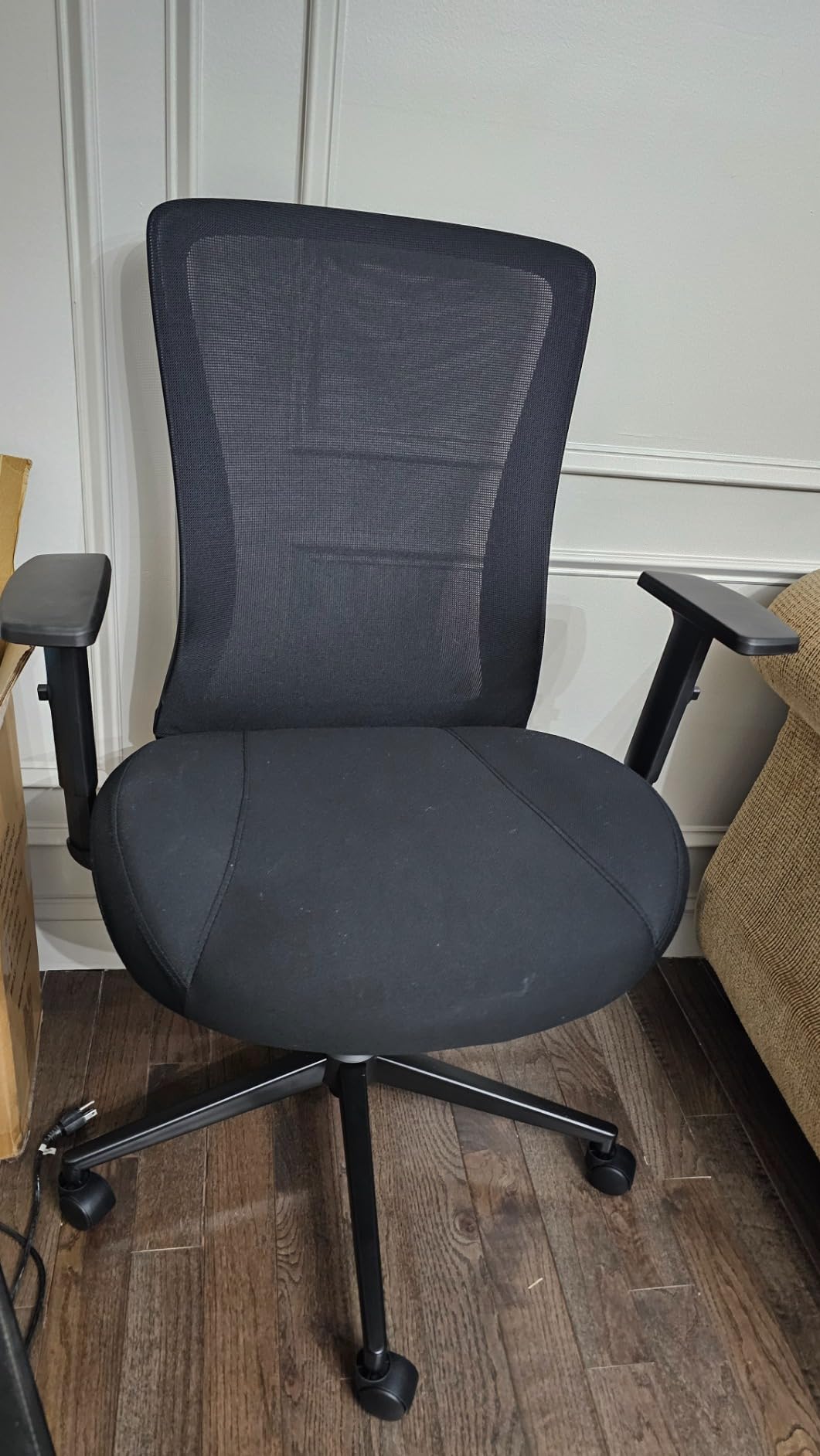 Big and Tall Home Office Desk Chair 400lb Capacity for Heavy People, Ergonomic Wide Mesh Desk Chair with Stepless Recline & Lock, 5.5