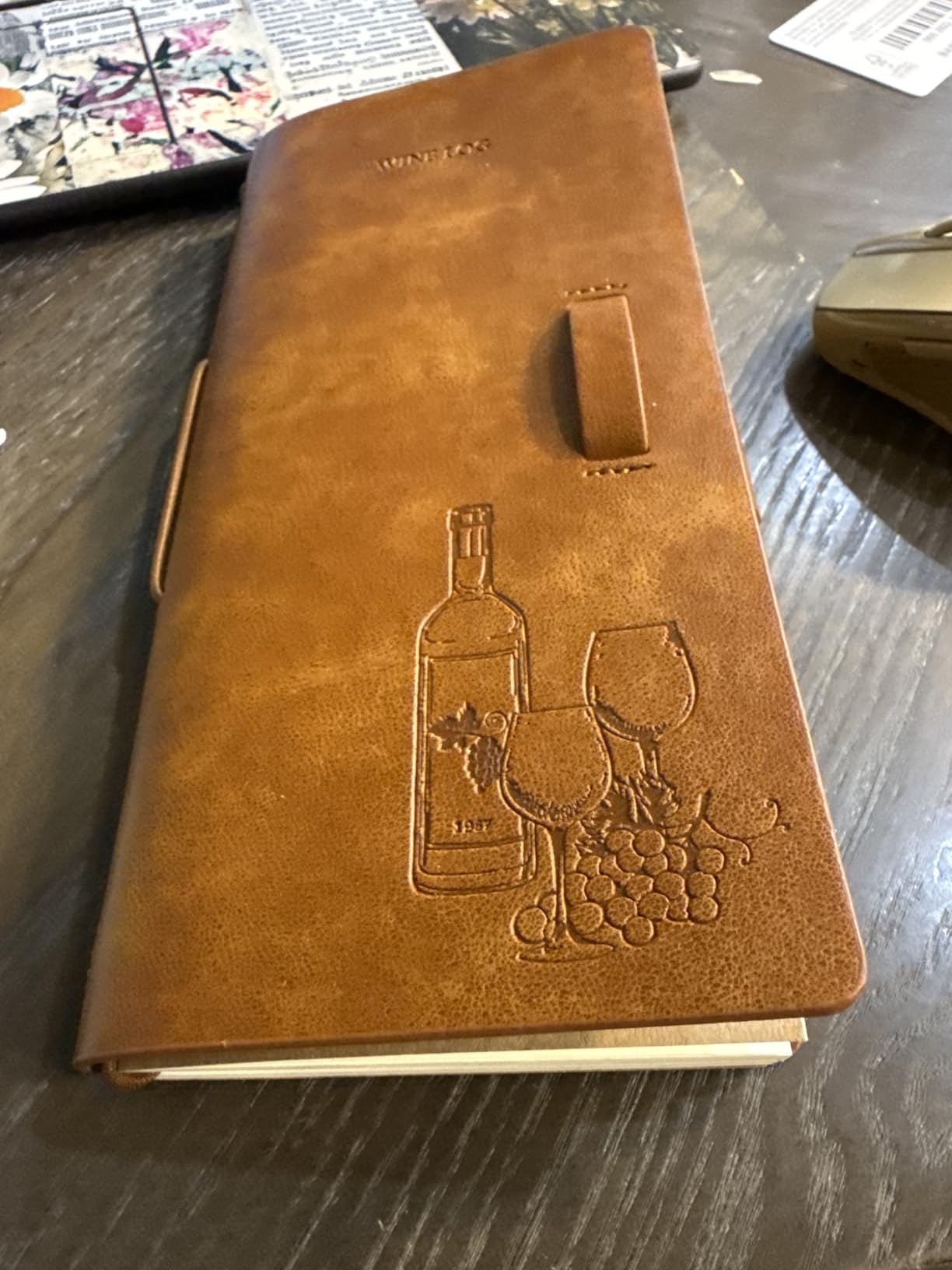 Gueevin 2 Pcs Wine Passport Journal PU Log Book | 8 x 3.7 Inches, PU Leather Cover, Pocket Sized, Tasting Journal Beer, Wine Lovers Gift, Men Women Sommelier customer photo 1