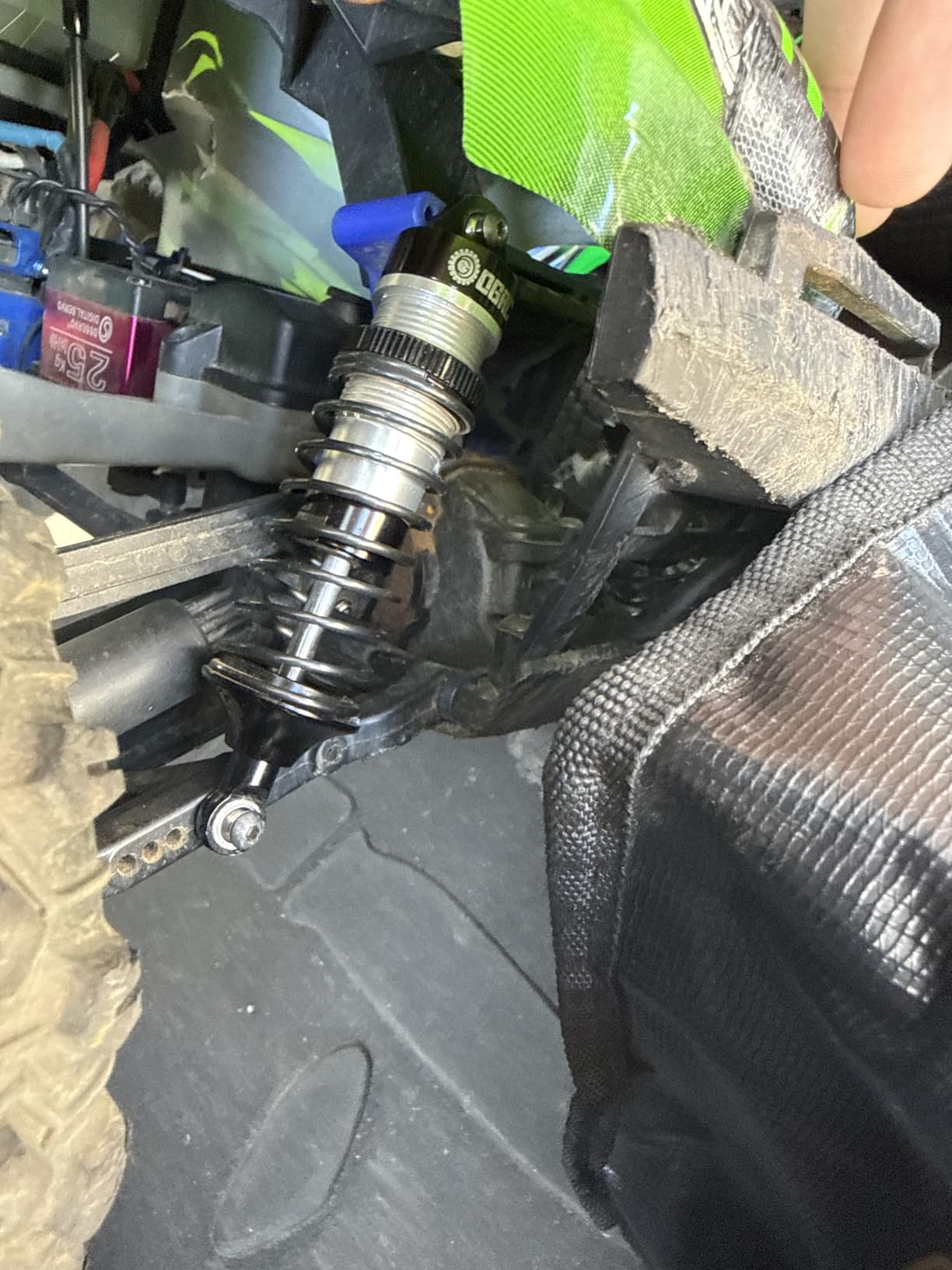 OGRC Oil Shock Absorber RC Shock Damper Set for 1/10 Traxxas Slash 2WD/4X4 | 1/10 RC Car Shocks Shock Absorber Damper for Traxxas Slash/Rustler/Stampede/Hoss 4x4 2WD #5862, Blue customer photo 2