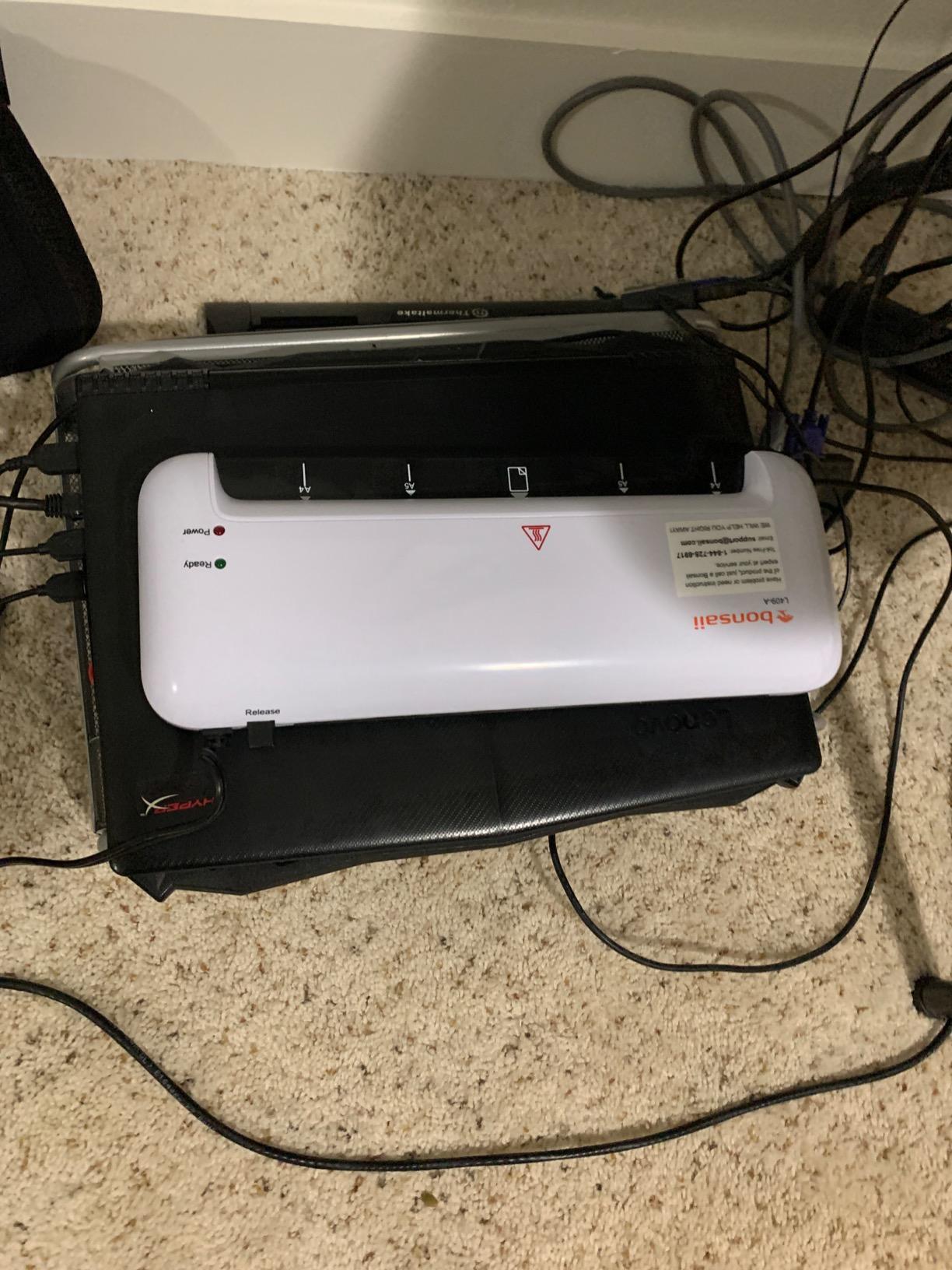 Bonsaii 13 Inch Thermal Laminator Machine for Teachers & Classroom | Jam-Free Wide Laminator, 3-in-1 3mil/5mil/Photo, 4-Min Preheat, Fits 11x17 Letter Legal, School & Office Supplies customer photo 1