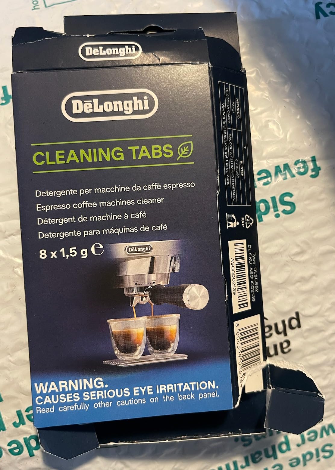 De'Longhi Cleaning Tab for Brewing Units of Manual Espresso Machines | Espresso Machine Cleaner, Suitable for Manual Machines, Filter Holder Cleaner, Non-Corrosive Formula, DLSC552 customer photo 1