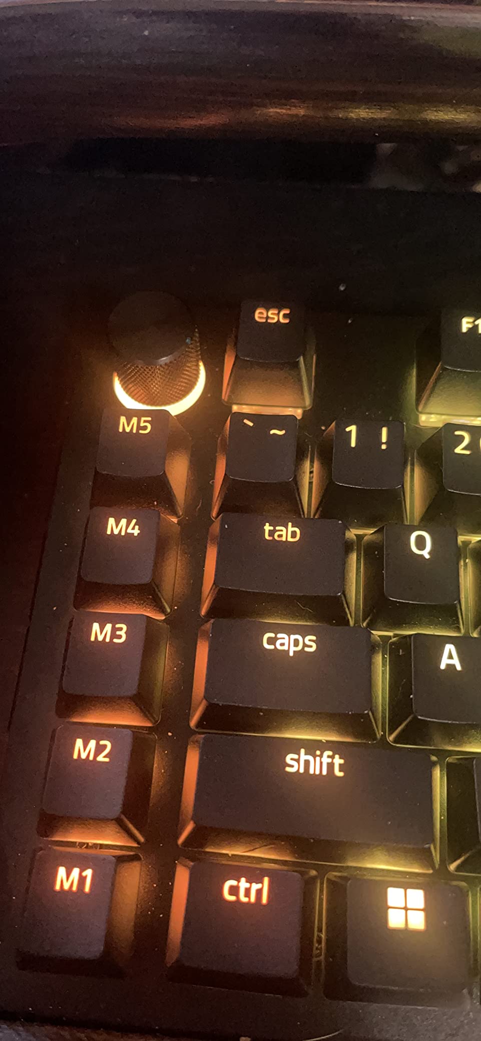 Razer BlackWidow V4 Pro Mechanical Gaming Keyboard, Green Tactile Switches | Green Switches Tactile & Clicky, Doubleshot ABS Keycaps, Command Dial, 8 Dedicated Macro Keys, Chroma RGB customer photo 2
