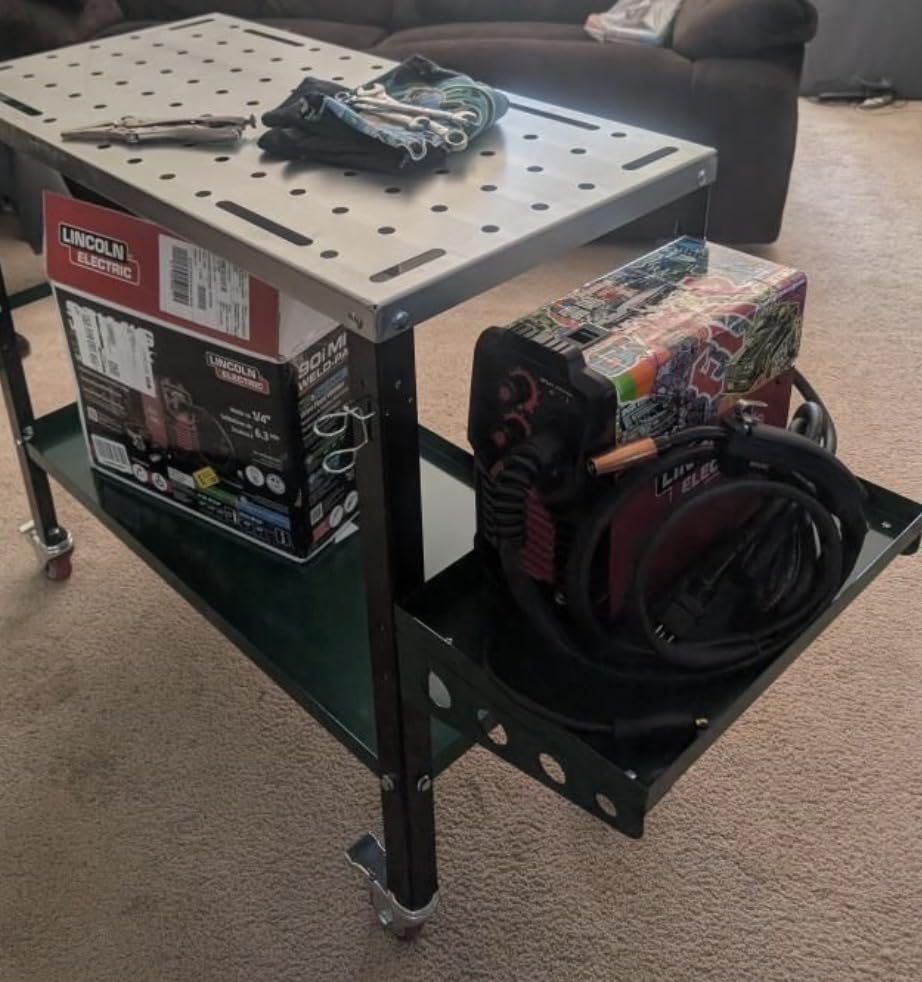 Lincoln Electric 90i MIG and Flux Core Wire Feed Weld-PAK Welder, 120V Welding Machine, Portable w/Shoulder Strap, Protective Metal Case, Best for Small Jobs, K5256-1 customer photo 1