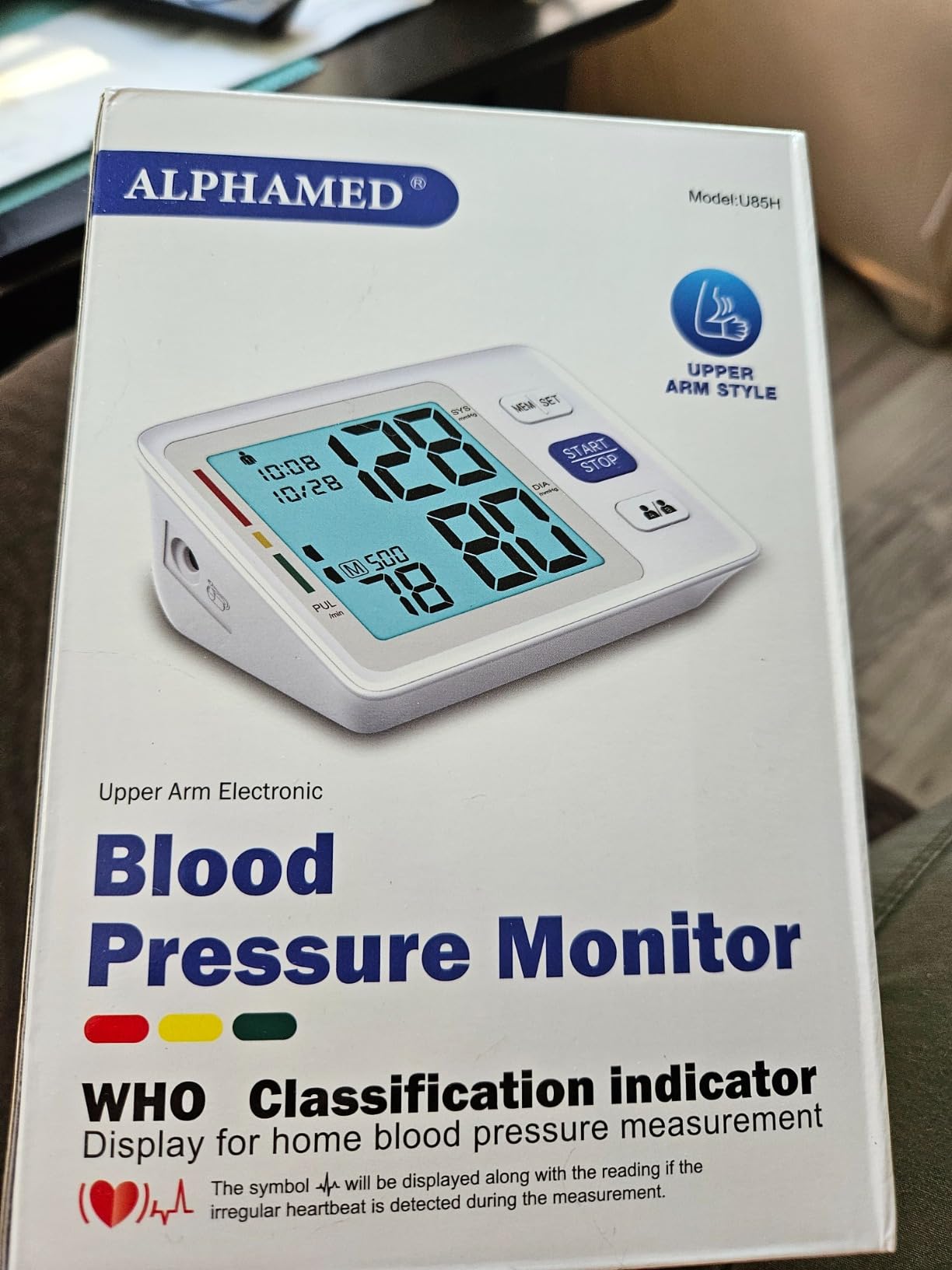 Blood Pressure Monitor for Home Use with Dual Cuffs, Upper Arm | 9-17'' & 13-21'' Adjustable BP Cuff, Backlit Display, Accurate Reading, 2x500 Memories, 4 AAA Batteries, Carrying Case, Home Use customer photo 2