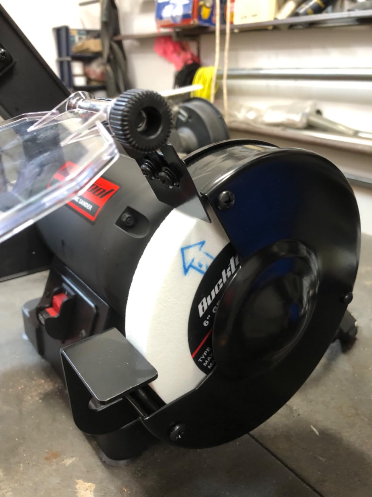 BUCKTOOL Low Speed Belt Grinder Combo for Metal, 1x30