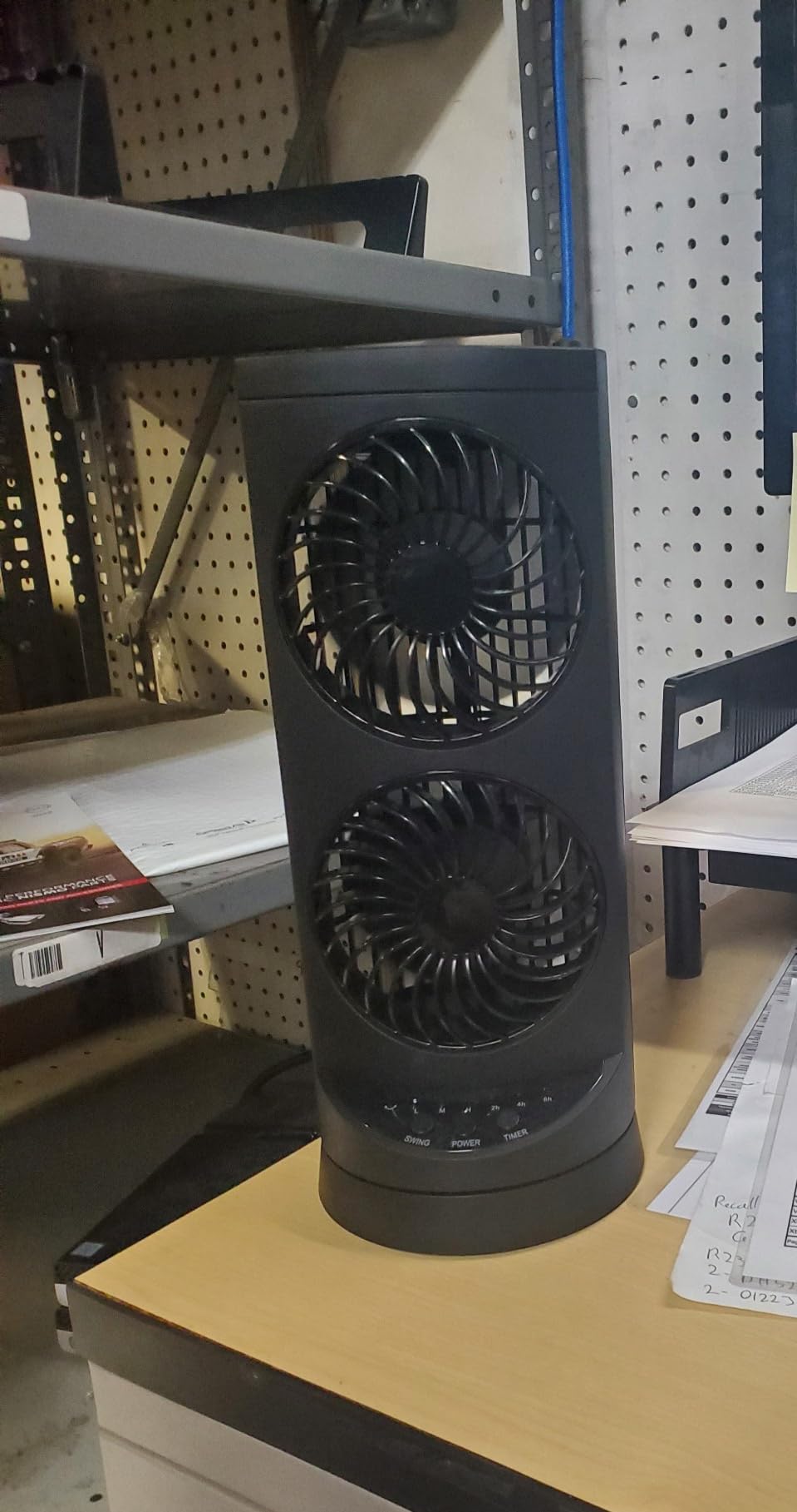 Personal Tower Cooling Fans that Blow Cold Air, 25dB Quiet Fan with 24ft/s | Standing Small Desk Fan with 3 Speeds & Timer, 60° & 110° Oscillating Table Fan, Electric Floor Fan for Bedroom, Home customer photo 2