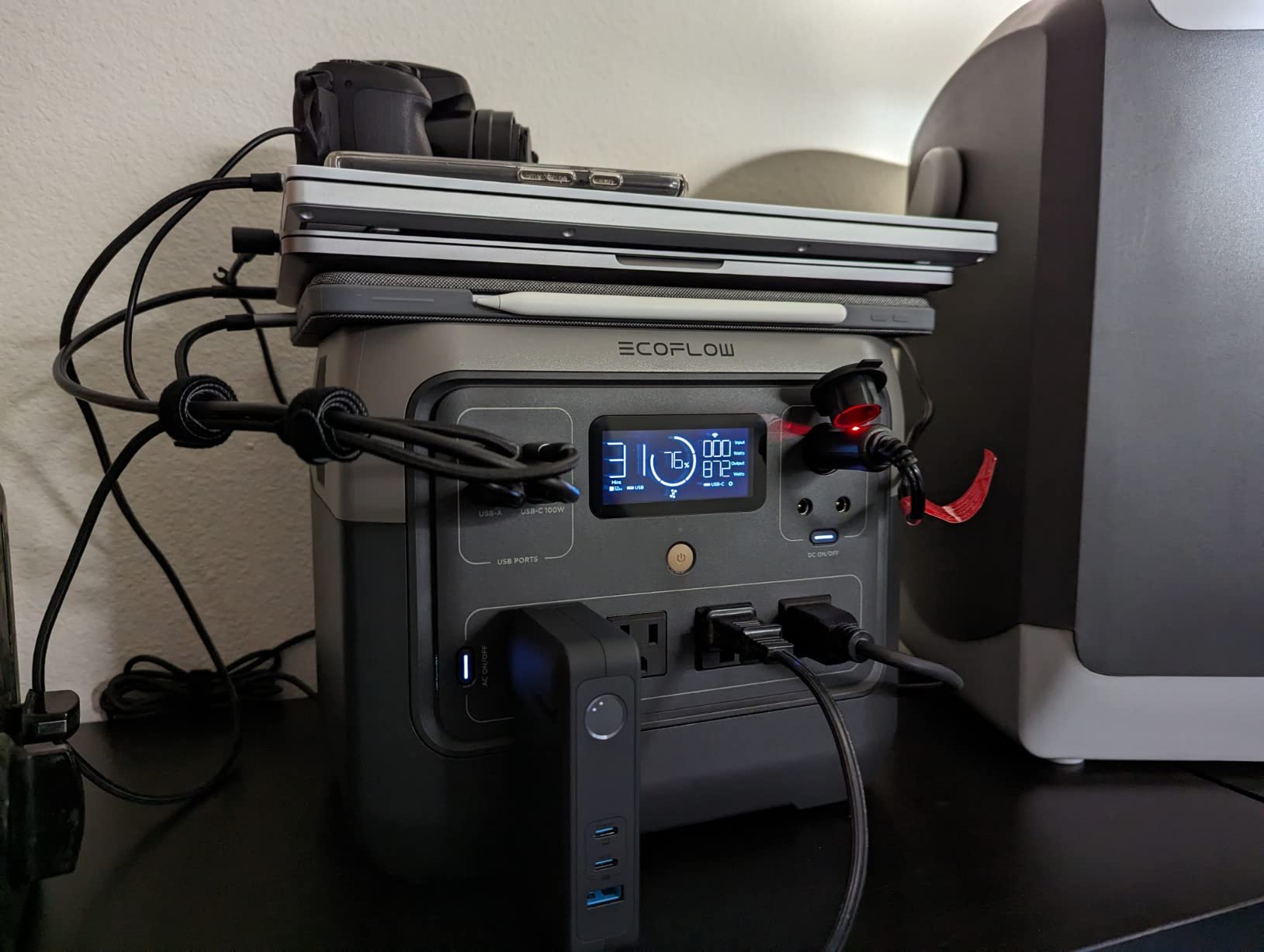 EF ECOFLOW Portable Power Station RIVER 2 Pro, 768Wh 800W | 70 Min Fast Charging, LiFePO4 Battery, 4 AC Outlets, X-Boost 1600W Solar Generator customer photo 1