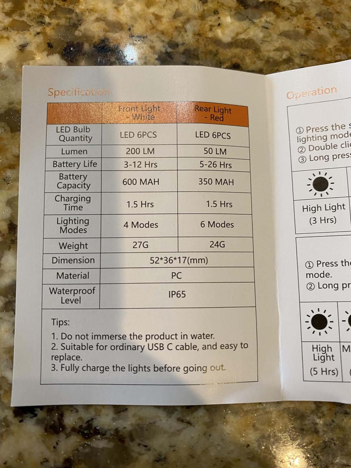 Zewdov Bike Lights for Night Riding, Rechargeable Bike Light Front and Back | IP65 Waterproof Ultra Slim Bicycle Lights, 4+6 Mode Bike Headlight and Tail Light Set, 1.5 Hrs Fast Charging, Easy to Install customer photo 2