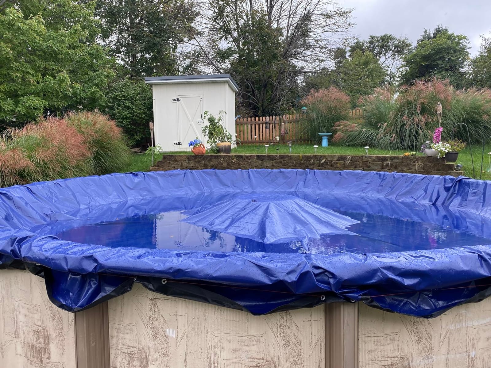 24 Ft Round Premium Heavy-Duty Winter Pool Cover - Royal Blue, Extra Thick and Durable, Tear-Proof, UV-Resistant, Reinforced Edges, Easy Install, All-Season Protection for Above Ground Pools customer photo 2