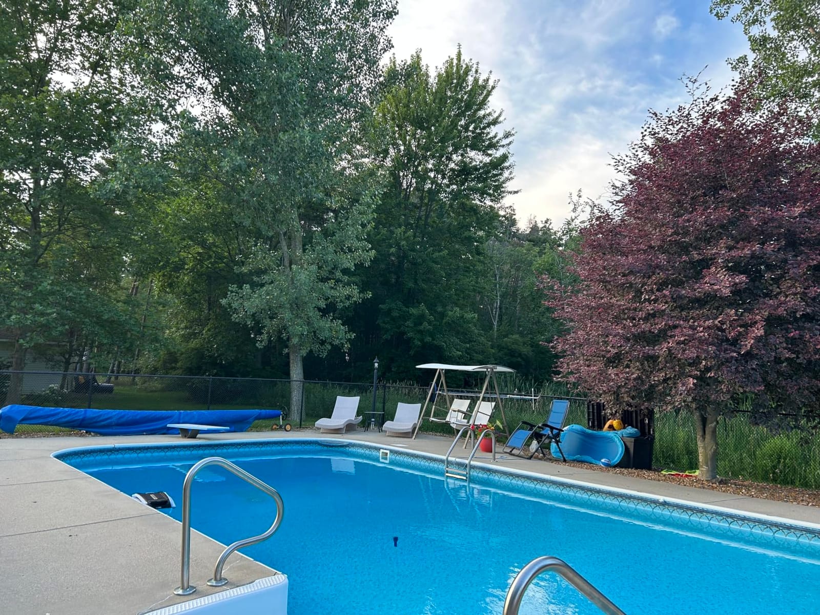 Betta SE Solar Powered Automatic Robotic Pool Surface Skimmer Cleaner with 24/7 Continuous Cleaning Battery Power and Re-Engineered Twin Salt Chlorine Tolerant Motors (Blue) customer photo 1