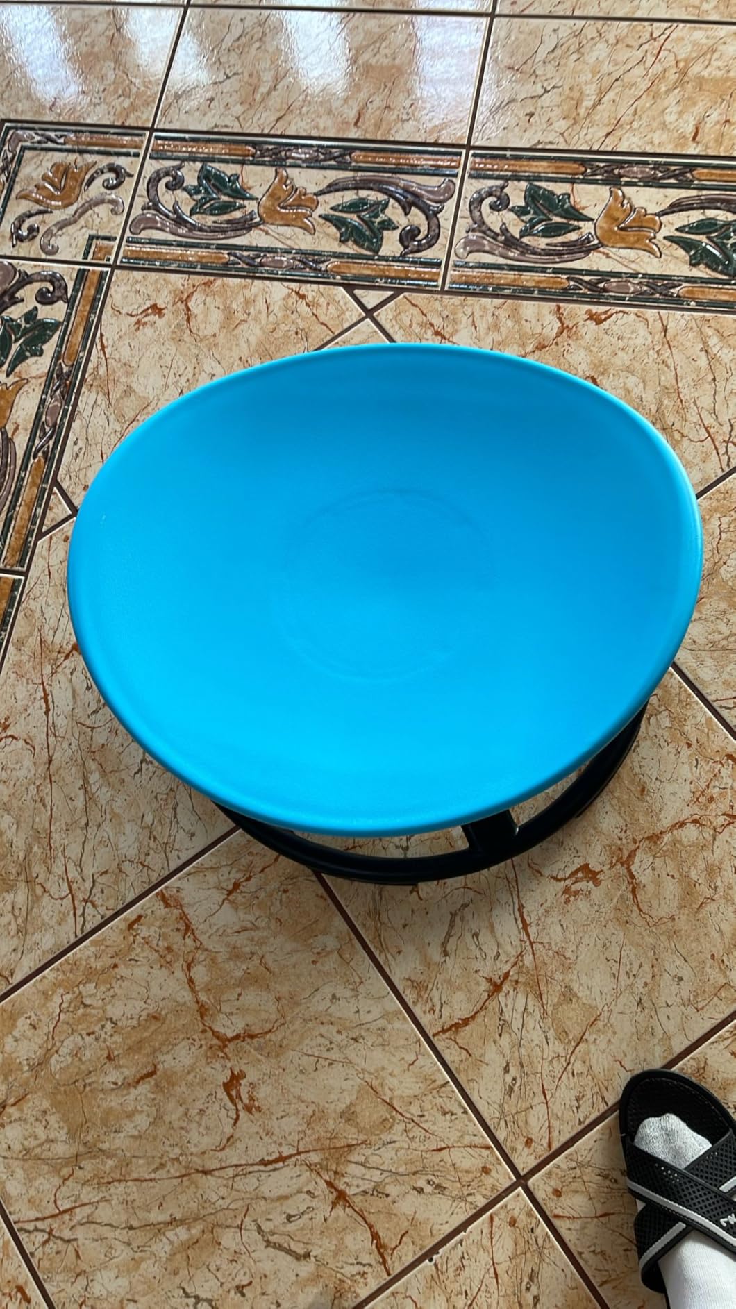 FERUERW Spinning Chair for Autistic Kids, Autism Sensory Toy Gifts | Sensory Products for Children with ADHD/Autism, 220LBS Weight Capacity, Training Body Coordination, 3+ Years (Blue) customer photo 2