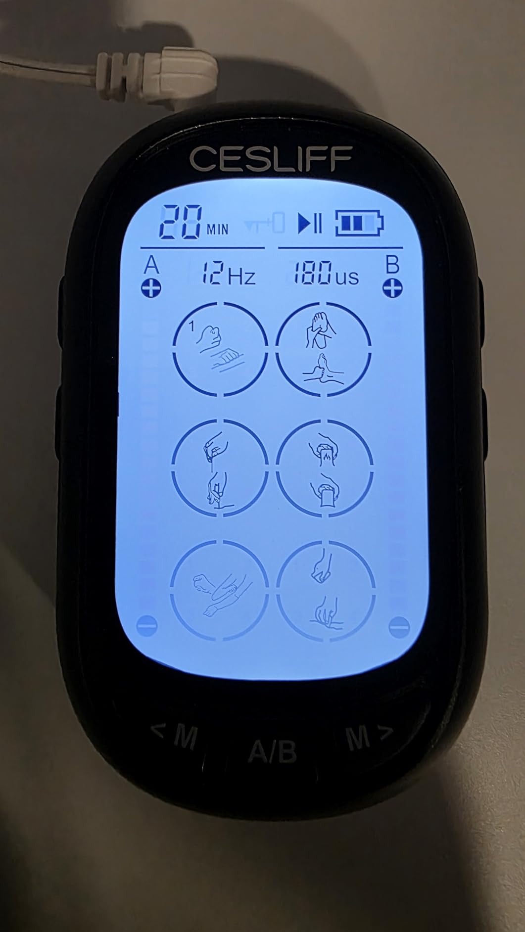Dual Channel TENS EMS Unit 24 Modes 36 Levels, Upgraded Large Screen Intensity Muscle Stimulator for Back Neck Shoulder Pain Relief, Rechargeable Electric Pulse Massager TENS Machine with 10 Pads customer photo 2