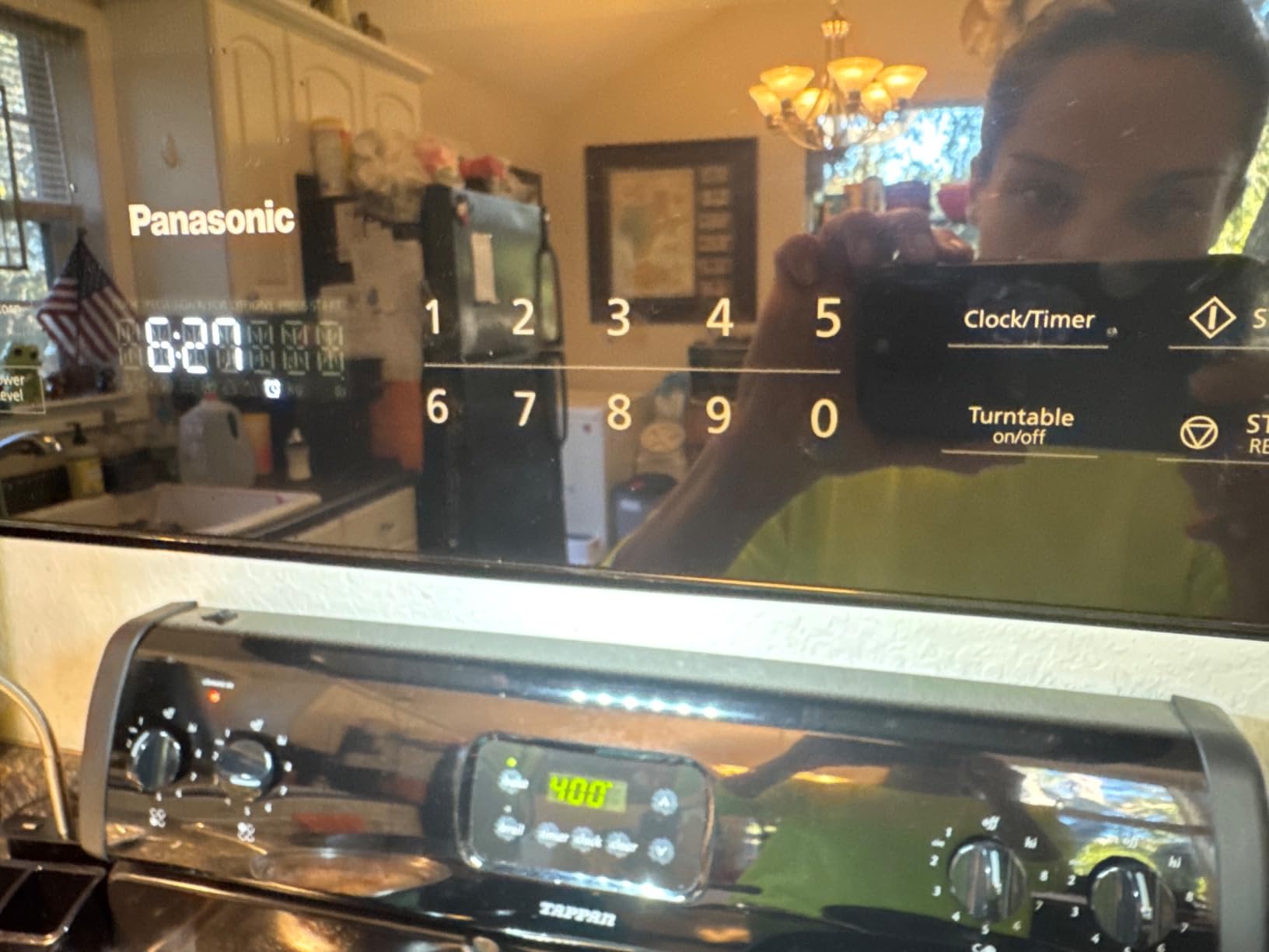 Panasonic NN-SU158S 1.9 cu. ft. 1000W Over-the-Range Microwave Oven with Static Touch Control & Smoky Glass Design customer photo 1