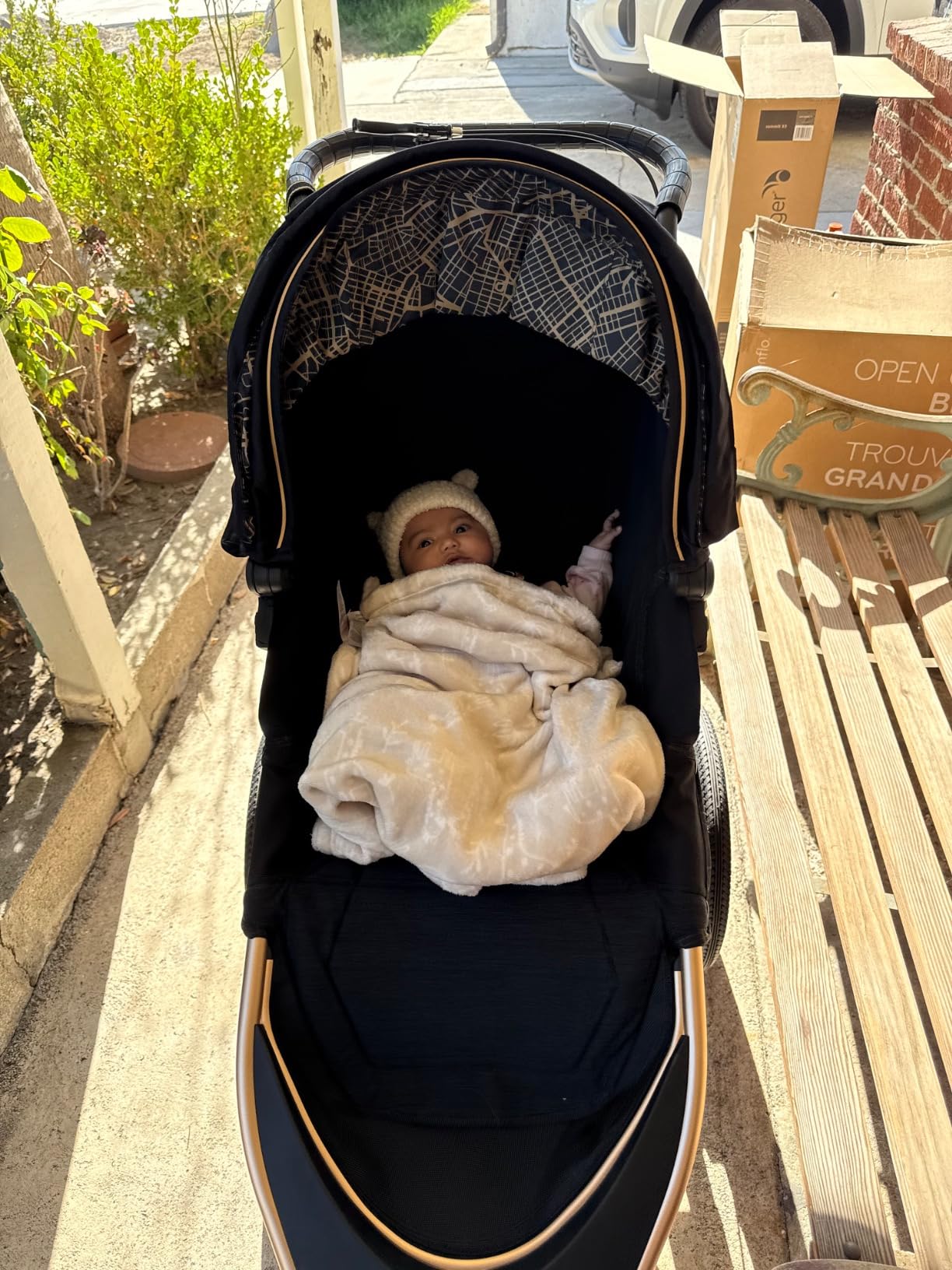 Baby Jogger Summit X3 Double Jogging Stroller, Side by Side Double Stroller with Smooth Ride for Walking/Jogging, Compact Fold, All-Terrain Air Filled Tires, and All-Wheel Suspension, Midnight Black customer photo 2