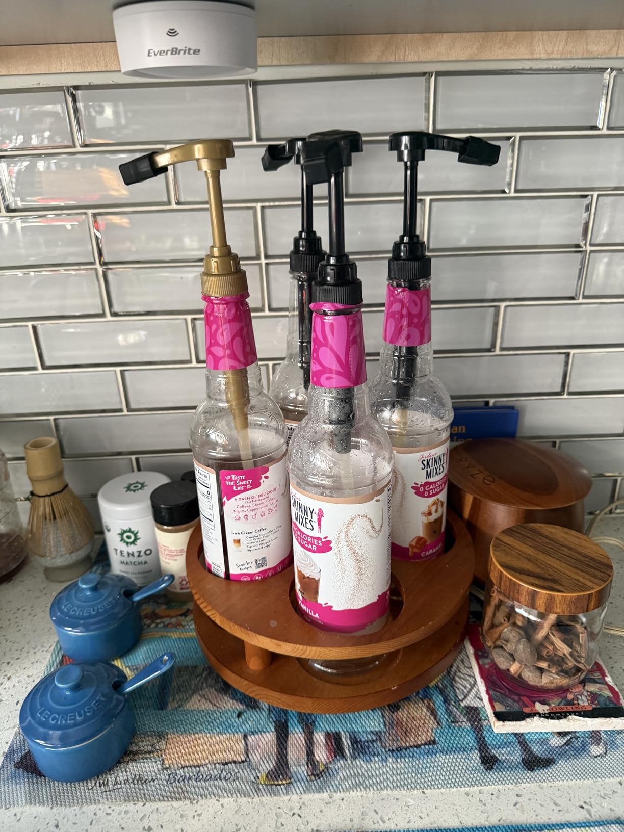 Coffee Syrup Pump with Tip Cover. Fits Torani, DaVinci and Skinny Syrups 750ml (25.4 fl.oz) Bottles (Pack of 3). FDA Compliant. BPA Free. Product of Bayside Traders customer photo 2