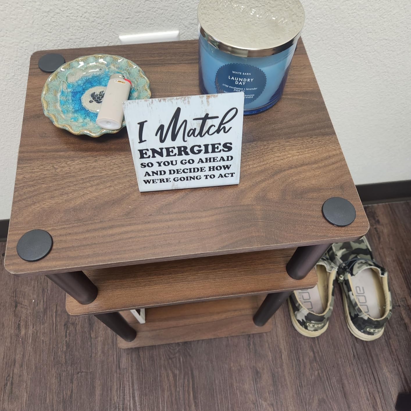 Funny Desk Signs for Women Men Office, Work Humor Decor Cubicle | Office Shelf Table Desk Decor for Coworker Friends Sister Manager, Sarcastic Work Stress Relief White Elephant Gift Idea customer photo 1