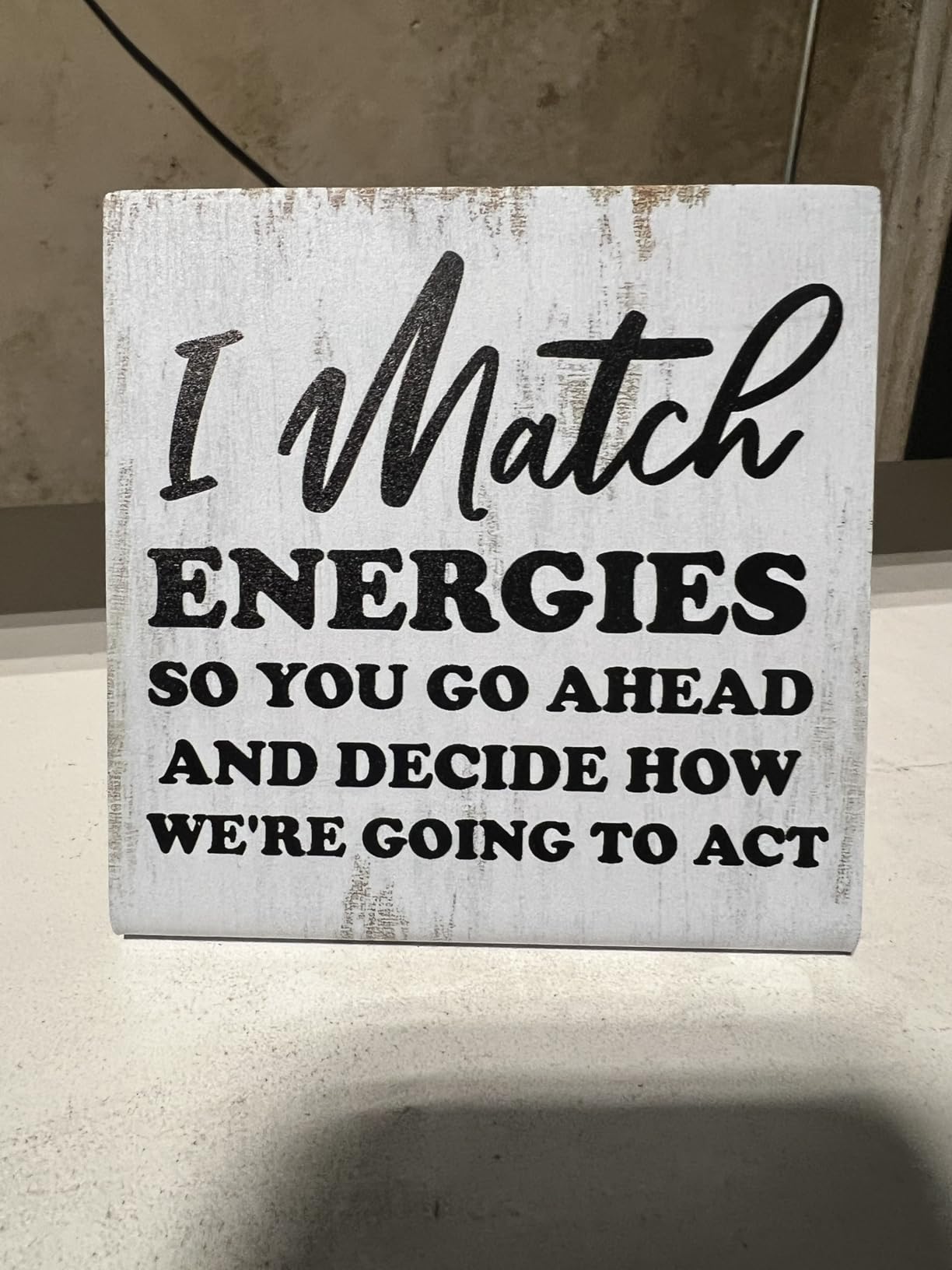 Funny Desk Signs for Women Men Office, Work Humor Decor Cubicle | Office Shelf Table Desk Decor for Coworker Friends Sister Manager, Sarcastic Work Stress Relief White Elephant Gift Idea customer photo 2