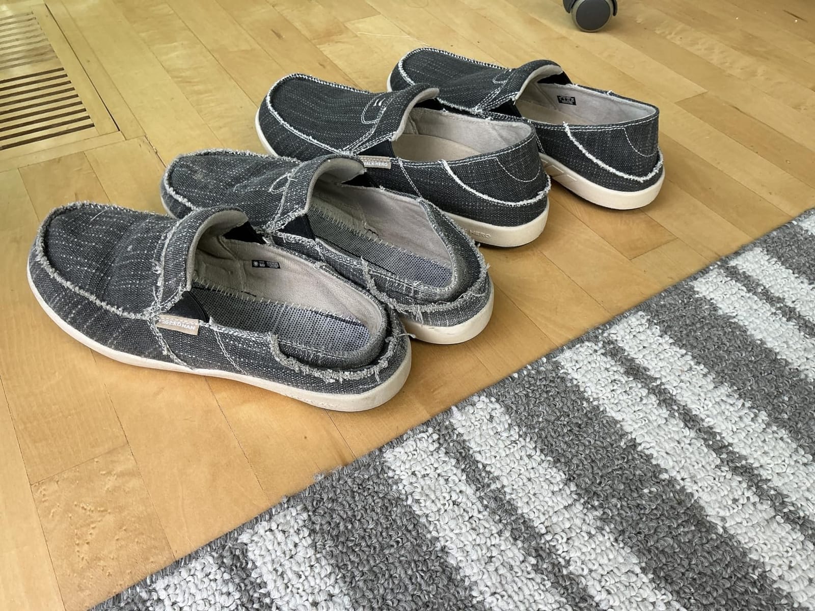 Mens Slip On Shoes, Canvas Mens Loafers with Arch Support & Soft Lining customer photo 2