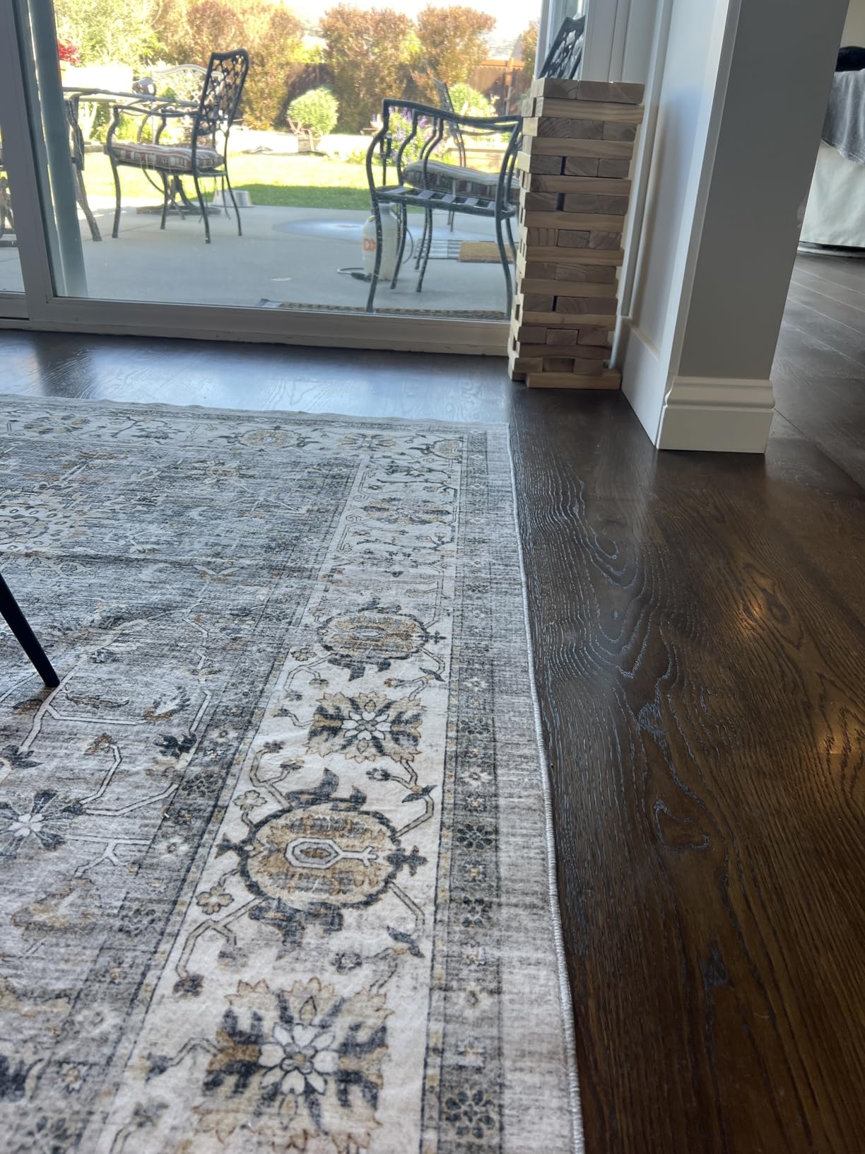 Washable 8x10 Area Rugs, Non Slip Living Room Rug Ivory/Gray | Low Pile with Stain Resistant Surface, Pet and Kid Friendly, Carpet for Bedroom, Dining Room, Home Decor customer photo 2