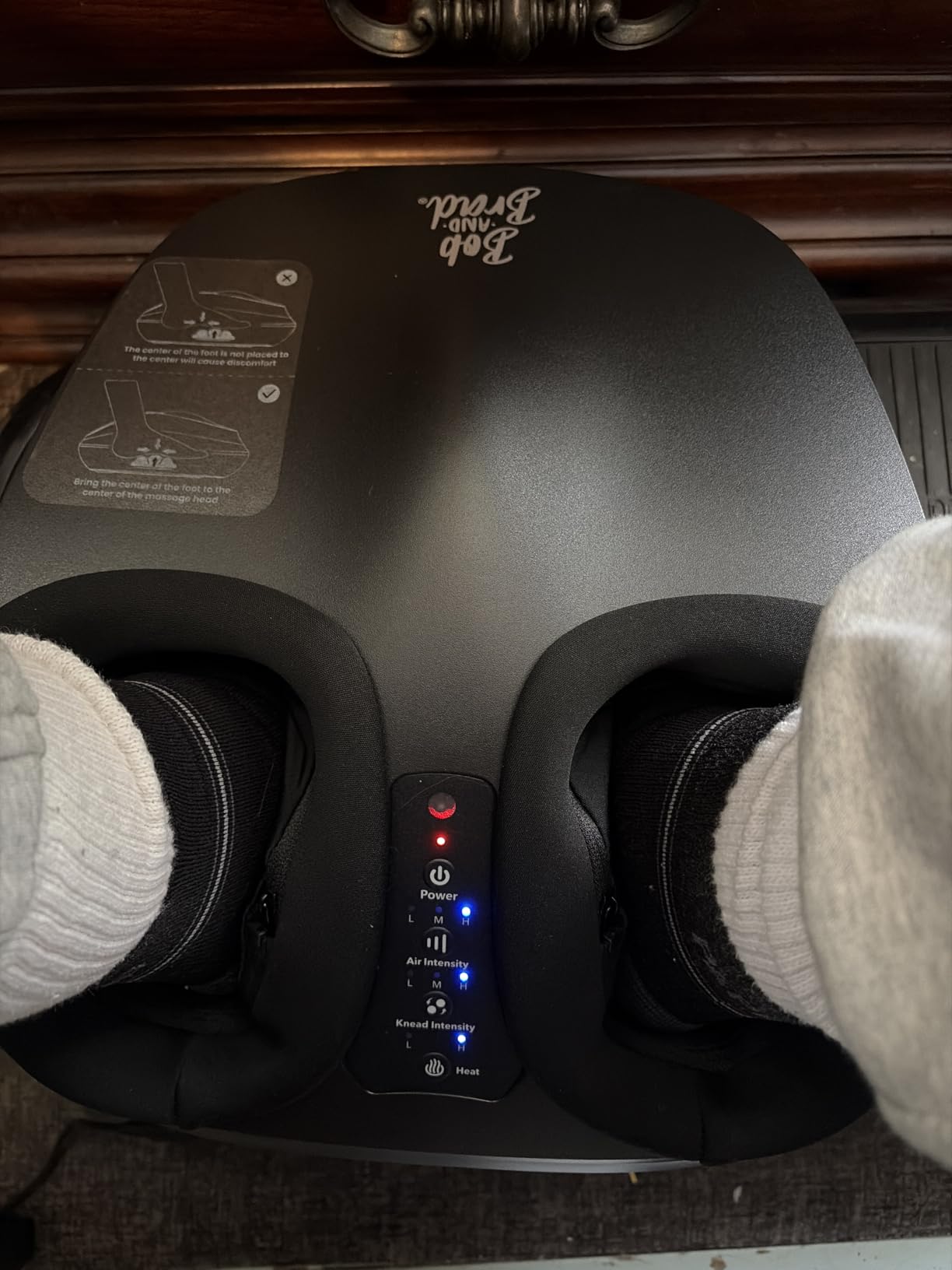 BOB AND BRAD Lite Foot Massager FSA Eligible HSA, Shiatsu Foot Massager with Heat for Neuropathy & Plantar Fasciitis Relief, Electric Deep Kneading Feet Massager Machine, Birthday Gifts for Women Men customer photo 2