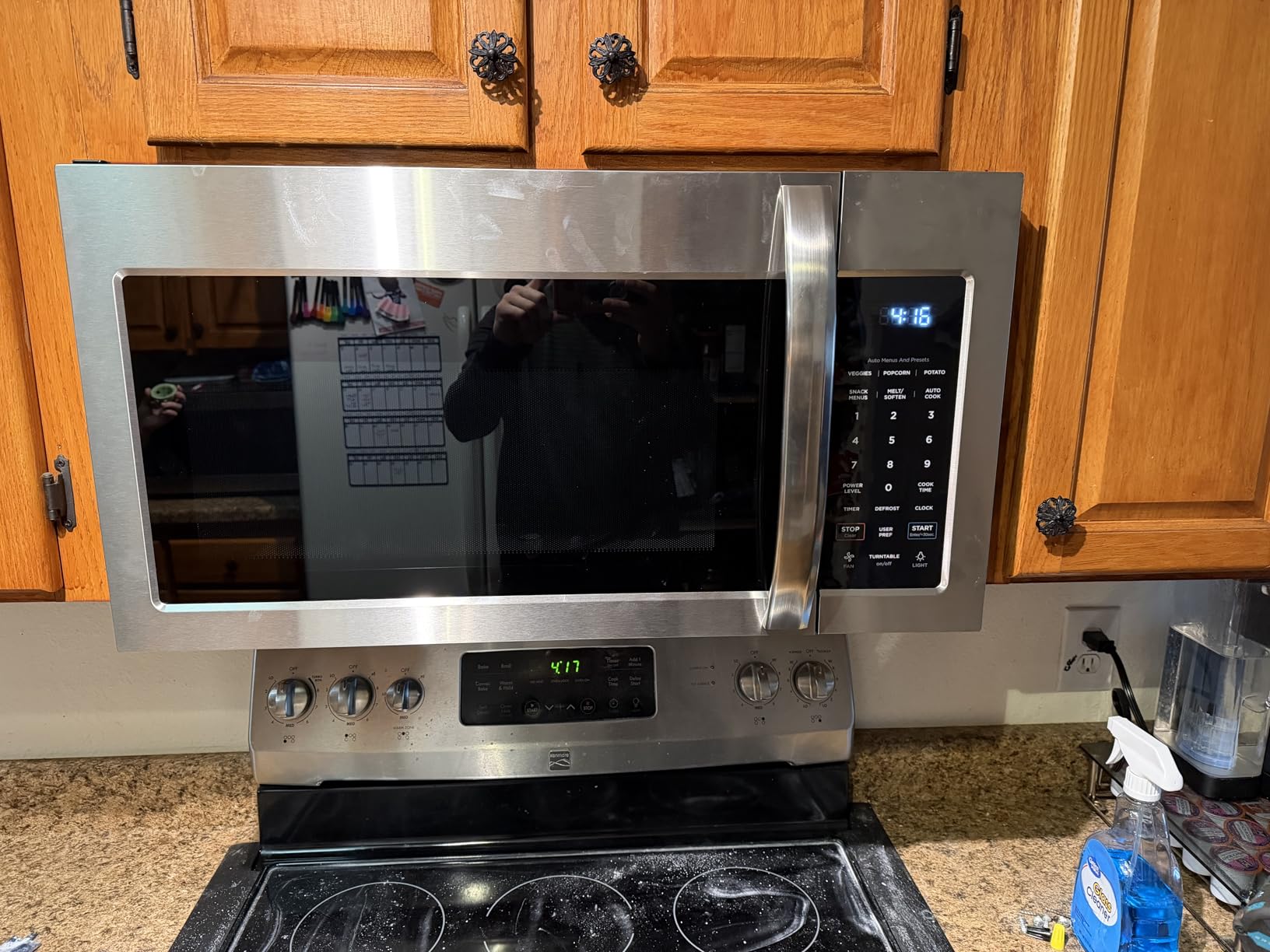 Midea Over the Range Microwave Oven, 1.7 Cu.Ft, 1000W, Stainless Steel | Smart Touch Panel, 18 Auto Cook Menus, 300 CFM Ventilation, 10 Power Levels customer photo 2