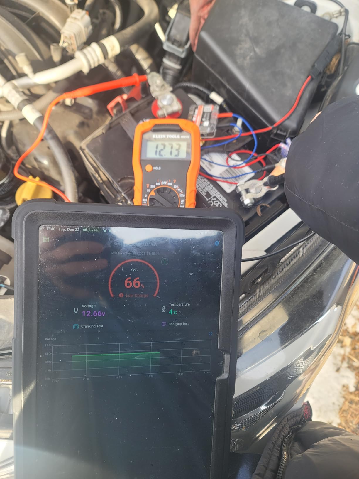 ANCEL BM200-US Car Battery Tester 12V Automotive Battery Monitor Bluetooth | Auto Battery Load Tester with Cranking Charging Test Alarm Record Voltage History Voltmeter for Car/RV/Motorcycle/Truck/Boat customer photo 2