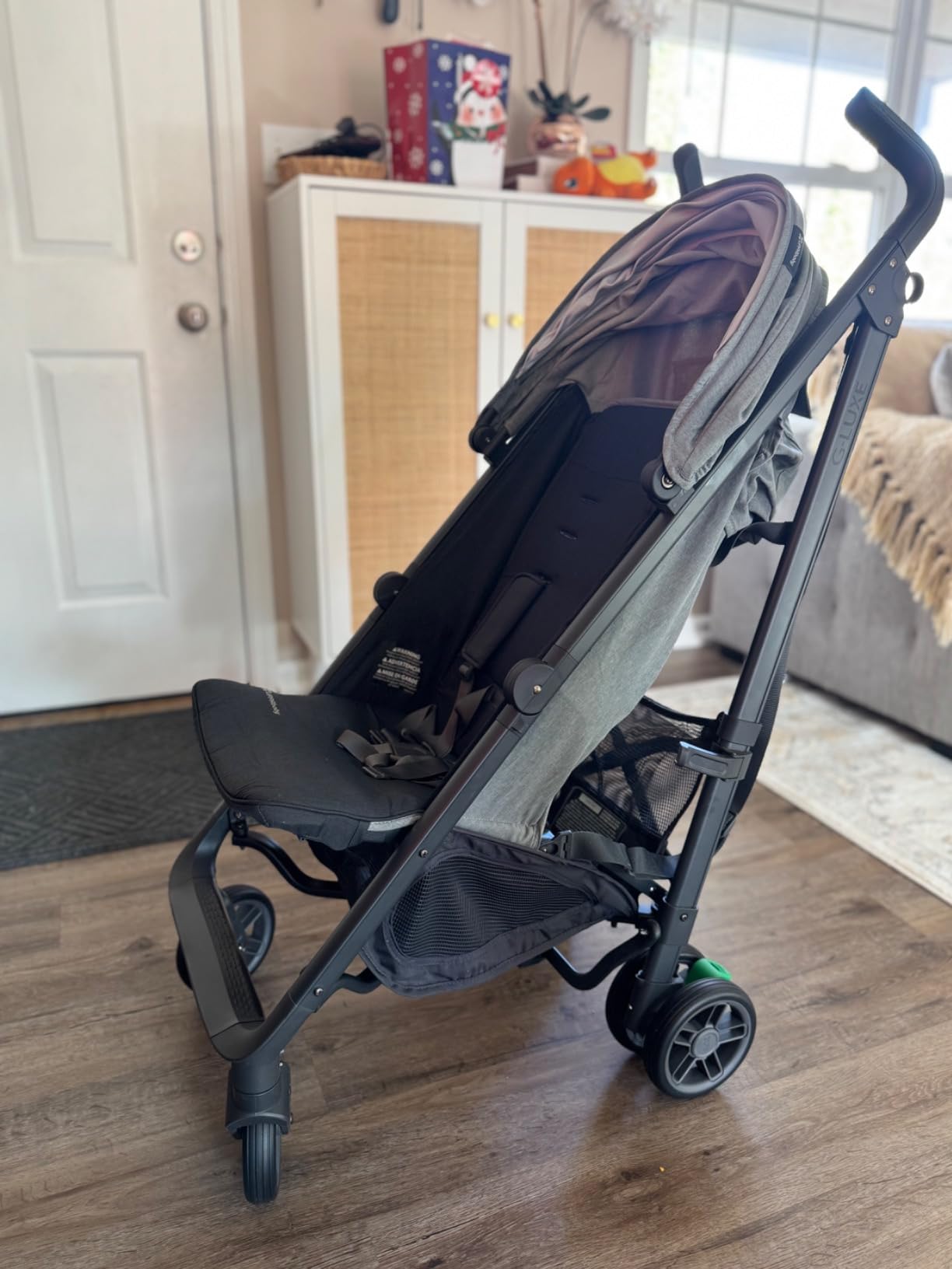 UPPAbaby G-Luxe Umbrella Stroller - Lightweight for Travel - Greyson | Lightweight at 16 lbs, Carry Strap and Cup Holder Included, All-Wheel Suspension, Stands when folded customer photo 1